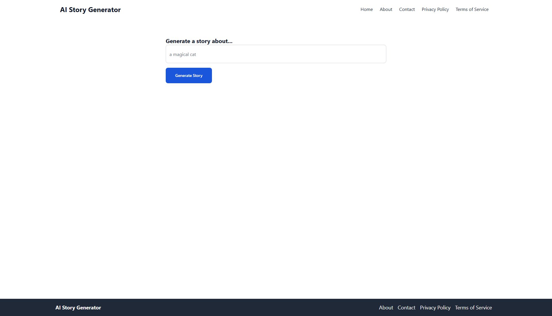 AI Story Generator AI Story Generator Interface & Screenshots AI Story Generator AI Story Generator Interface & Screenshots