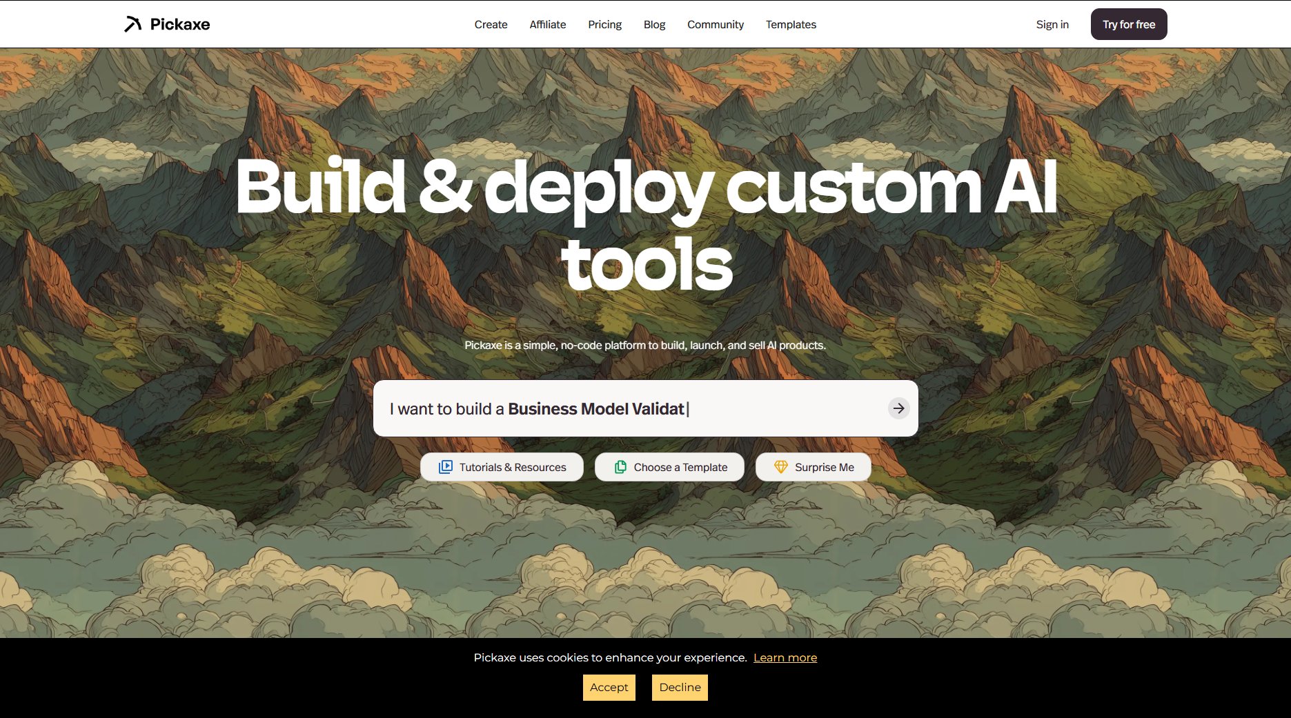 Pickaxe Pickaxe Interface & Screenshots Pickaxe Pickaxe Interface & Screenshots