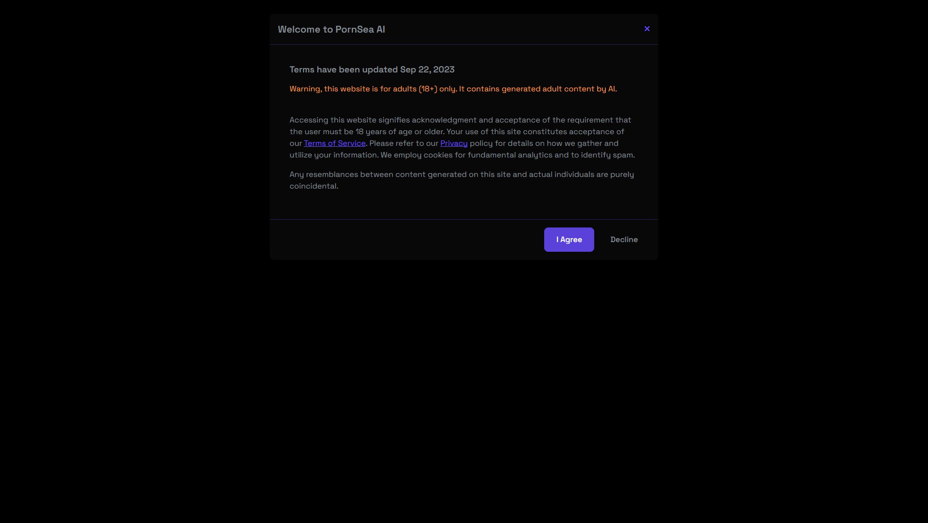 PornSea AI PornSea AI Interface & Screenshots