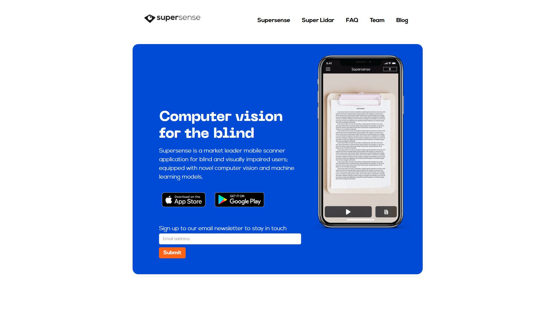 Supersense Supersense Interface & Screenshots