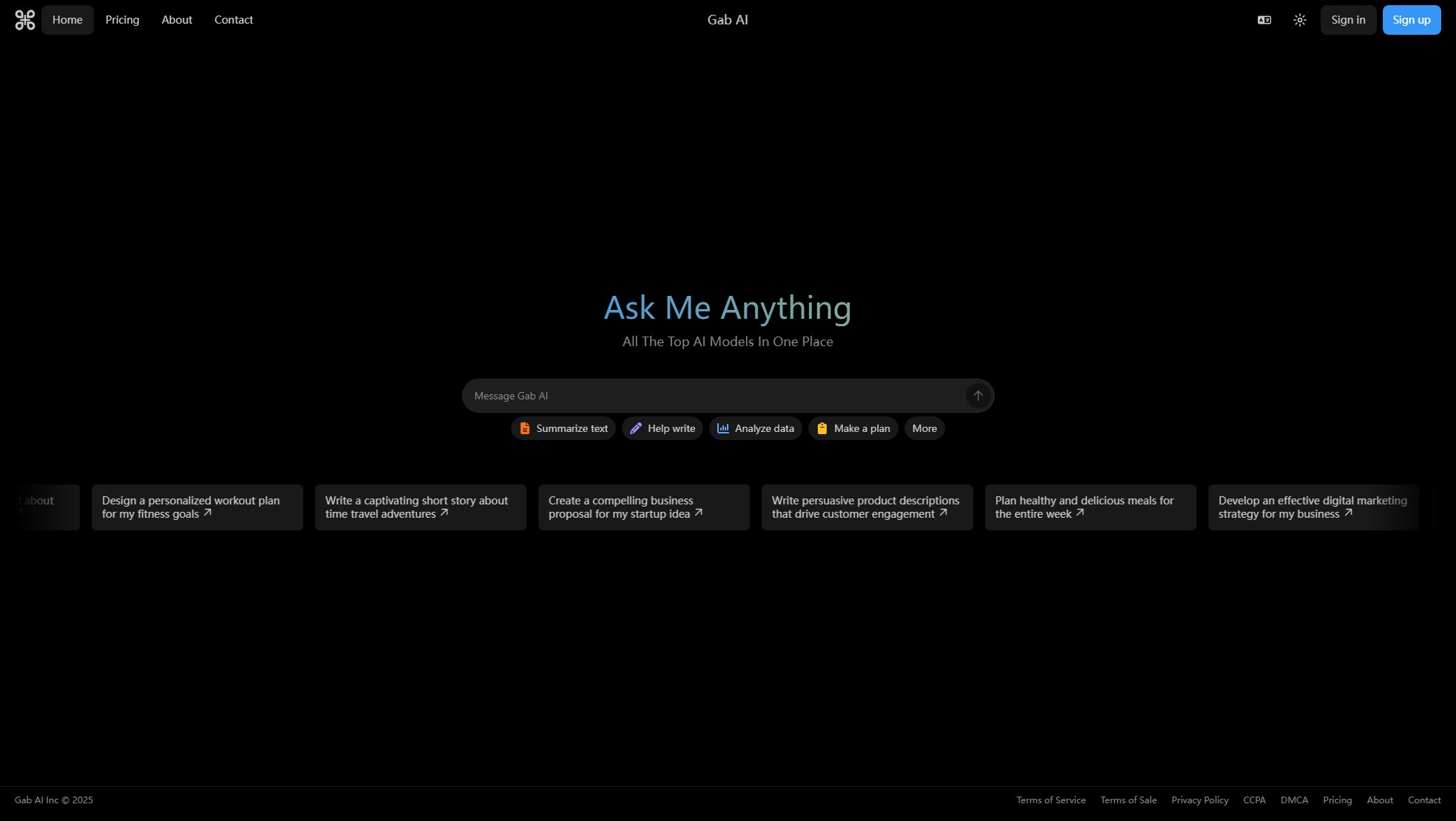 Gab AI Screenshot
