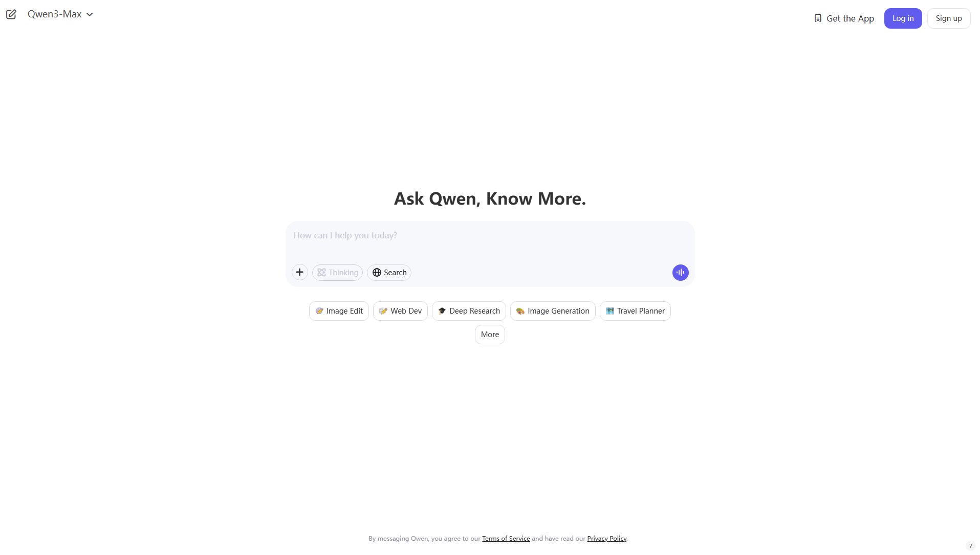 Qwen Qwen Interface & Screenshots Qwen Qwen Interface & Screenshots