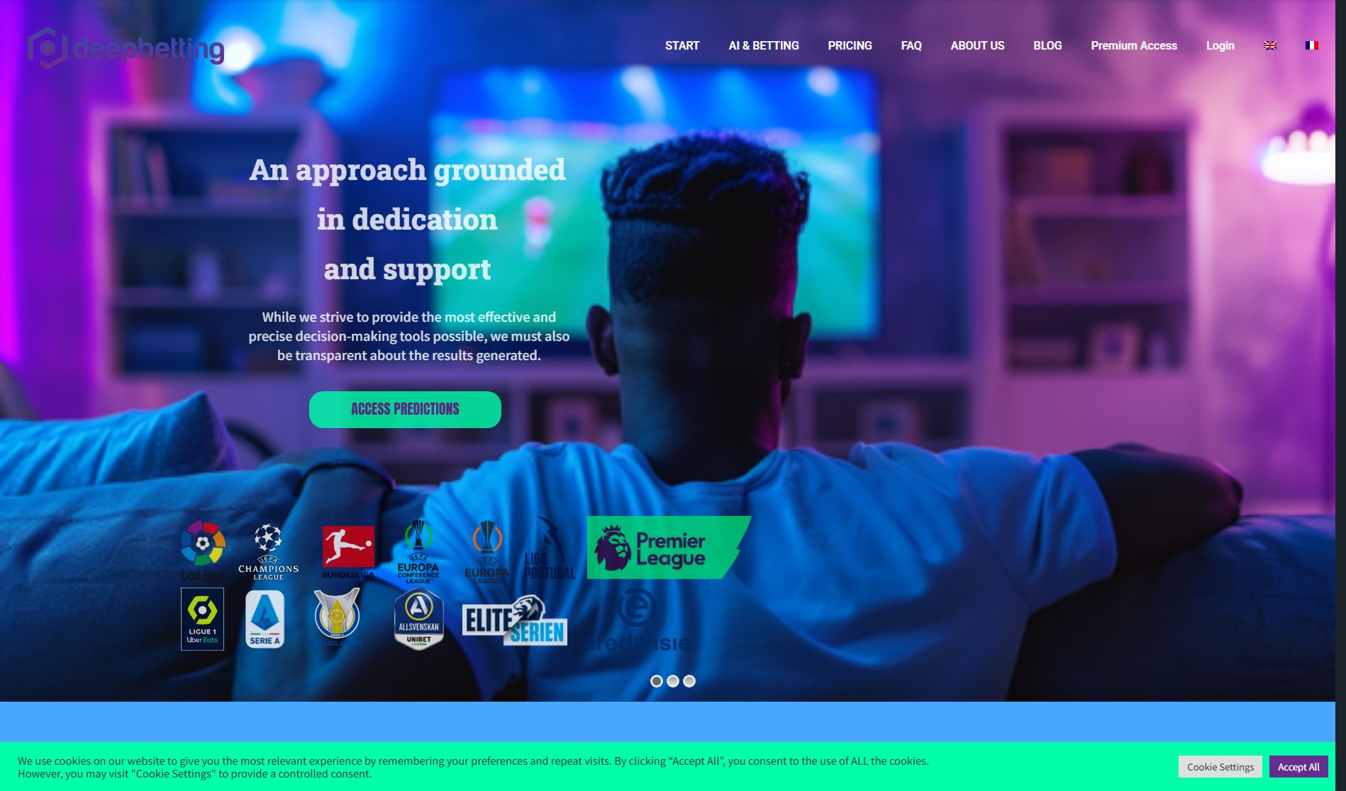 DeepBetting DeepBetting Interface & Screenshots DeepBetting DeepBetting Interface & Screenshots