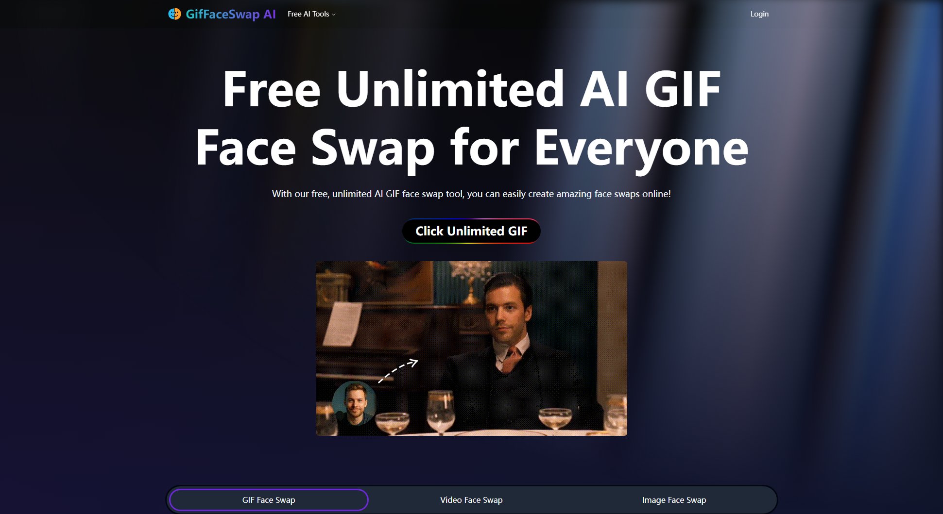 Free Unlimited AI GIF Face Swap Screenshot