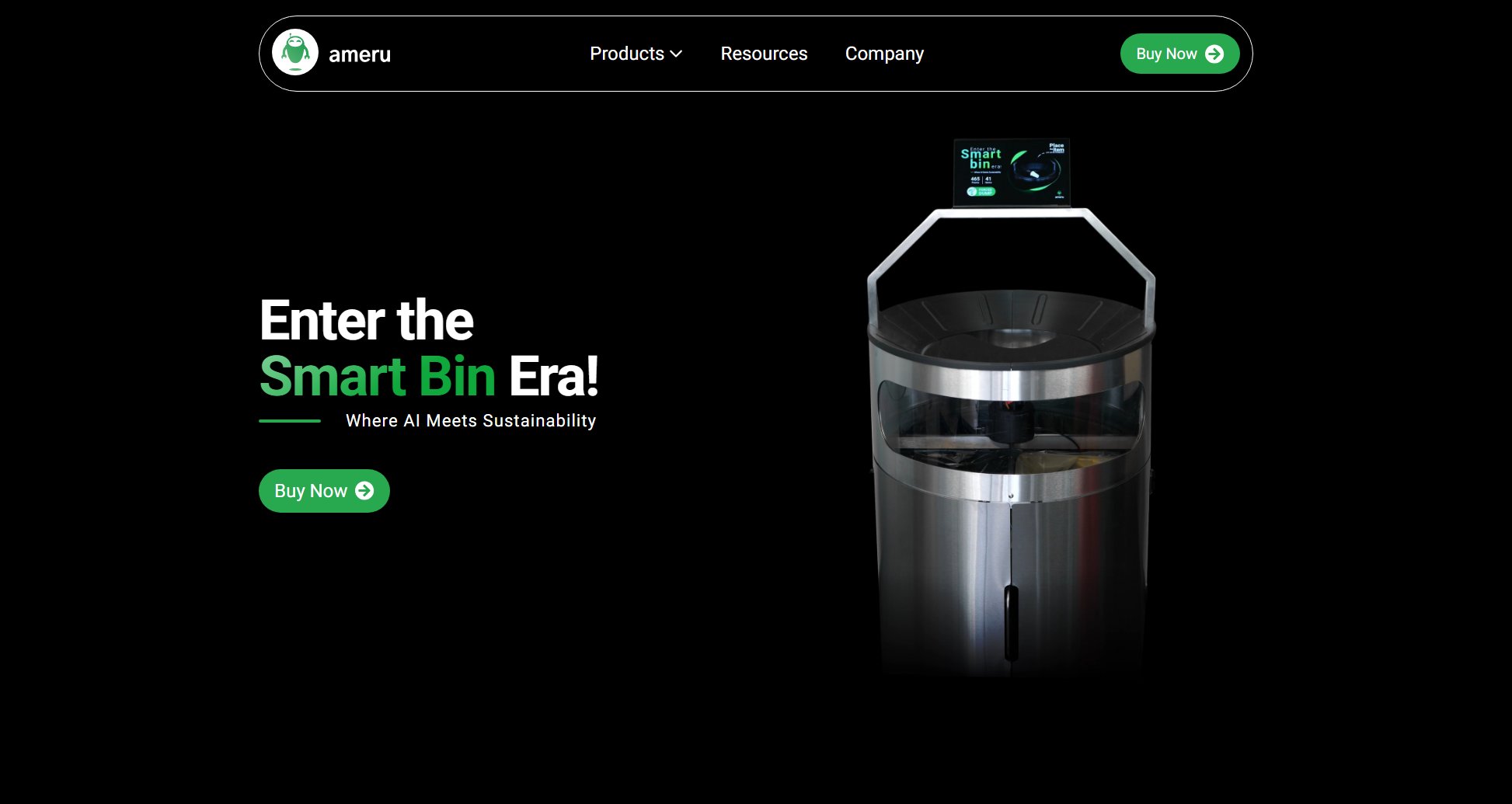 Ameru Smart Bin Screenshot
