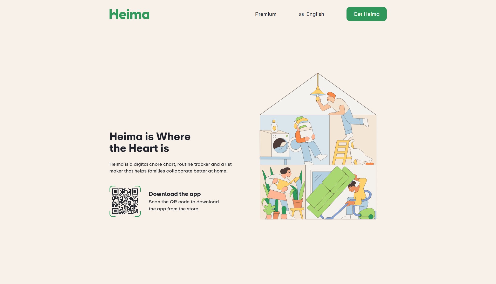 Heima Heima Interface & Screenshots