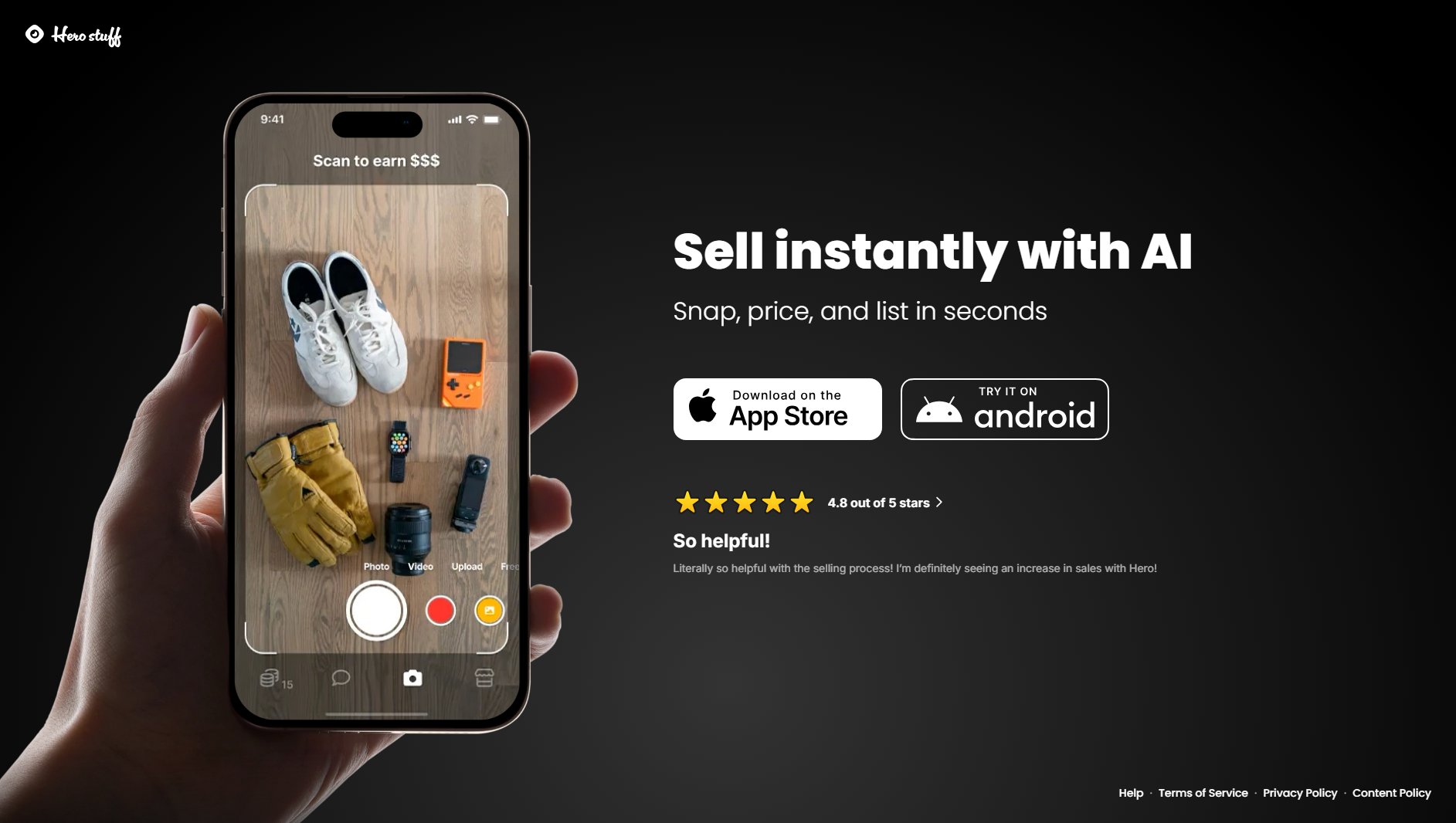 HeroStuff HeroStuff Interface & Screenshots HeroStuff HeroStuff Interface & Screenshots