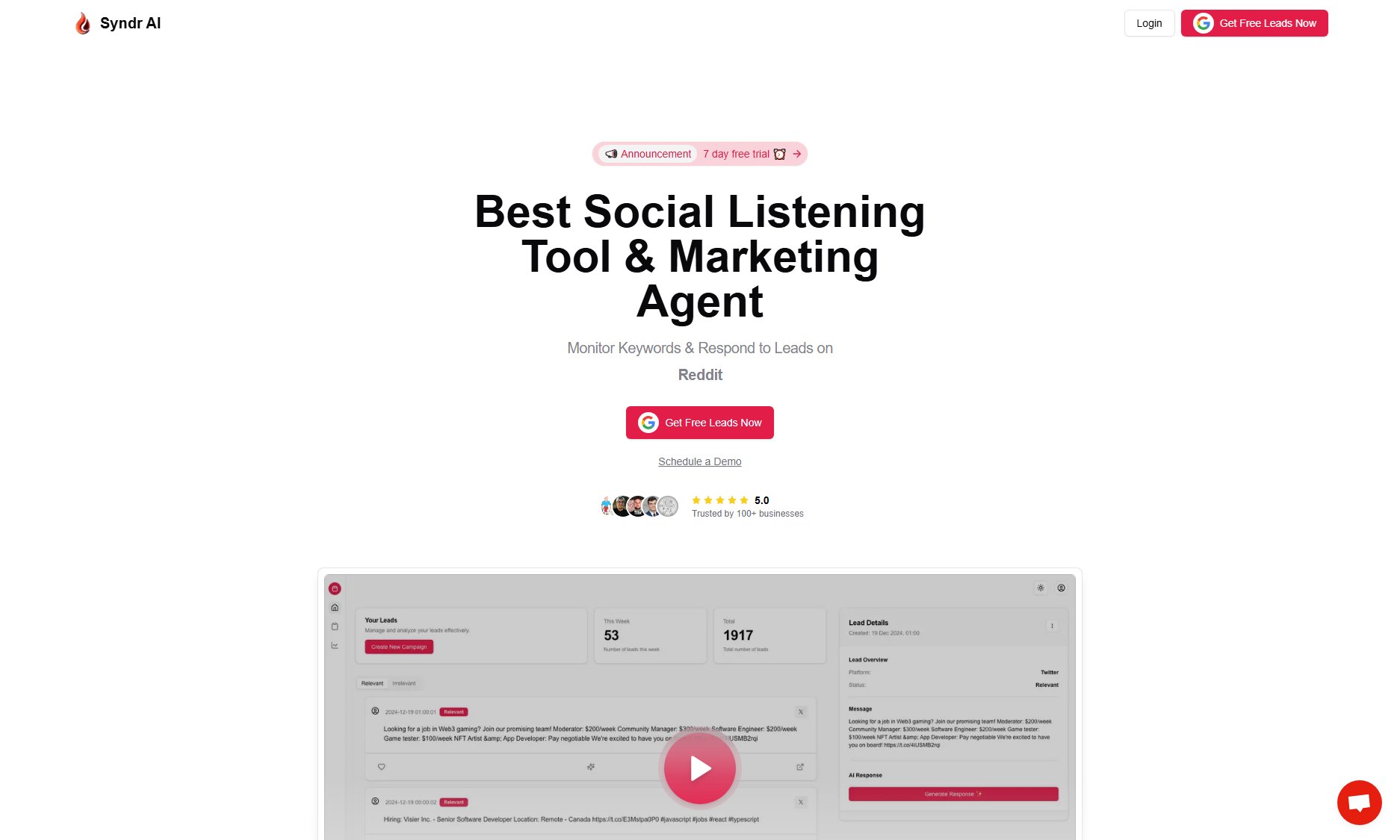 Syndr AI Syndr AI Interface & Screenshots Syndr AI Syndr AI Interface & Screenshots