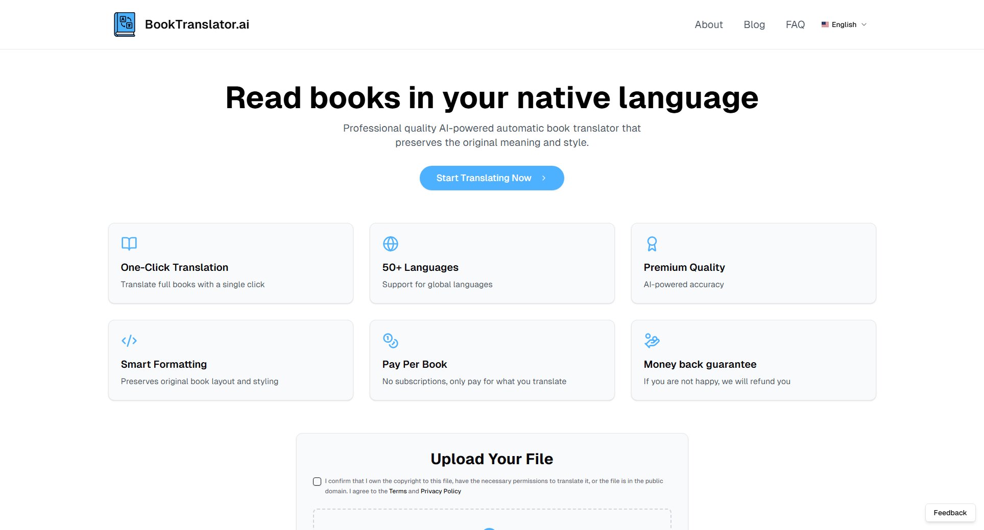 BookTranslator.ai Screenshot