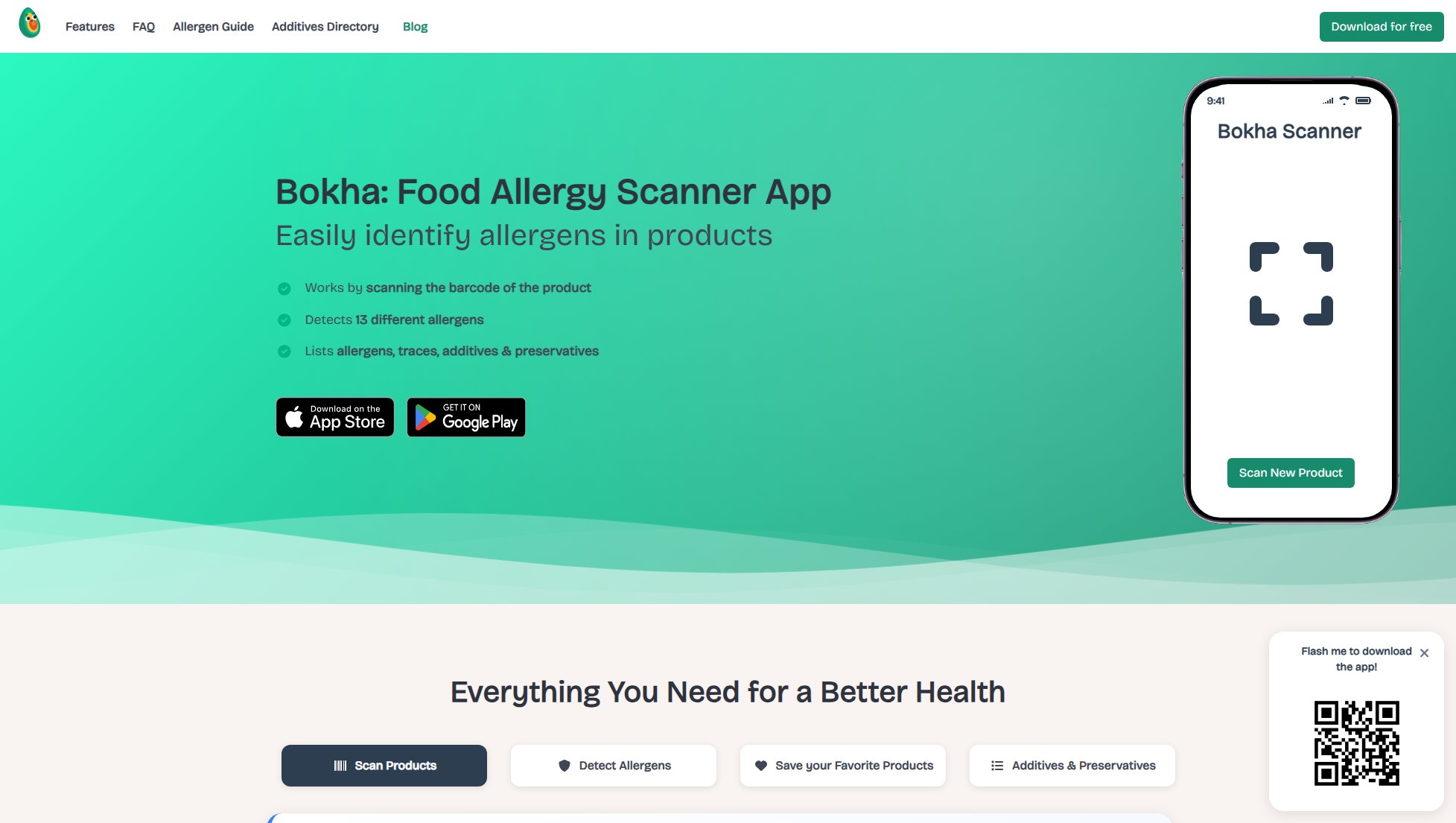 Bokha - Food Allergy App Scanner Bokha - Food Allergy App Scanner Interface & Screenshots Bokha - Food Allergy App Scanner Bokha - Food Allergy App Scanner Interface & Screenshots