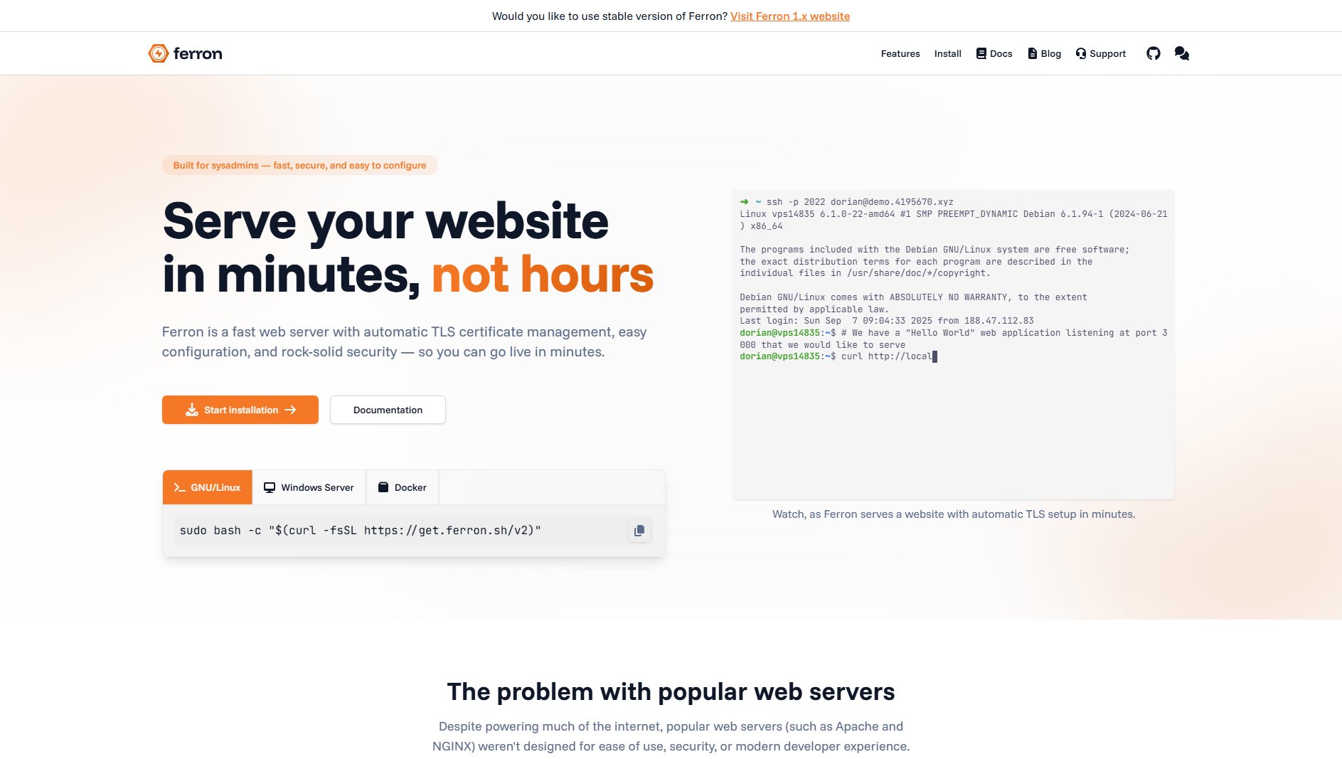 Ferron Ferron Interface & Screenshots Ferron Ferron Interface & Screenshots