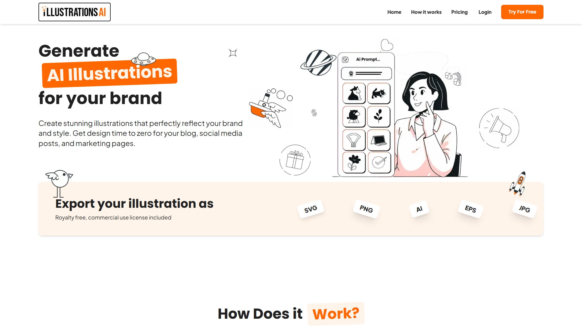 IllustrationsAI IllustrationsAI Interface & Screenshots