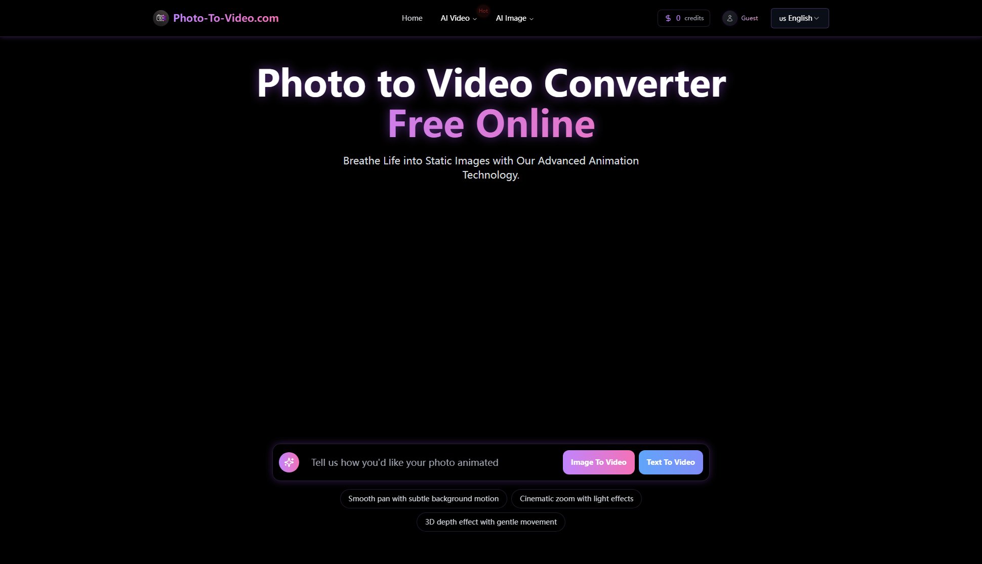 Photo to Video Photo to Video Interface & Screenshots Photo to Video Photo to Video Interface & Screenshots