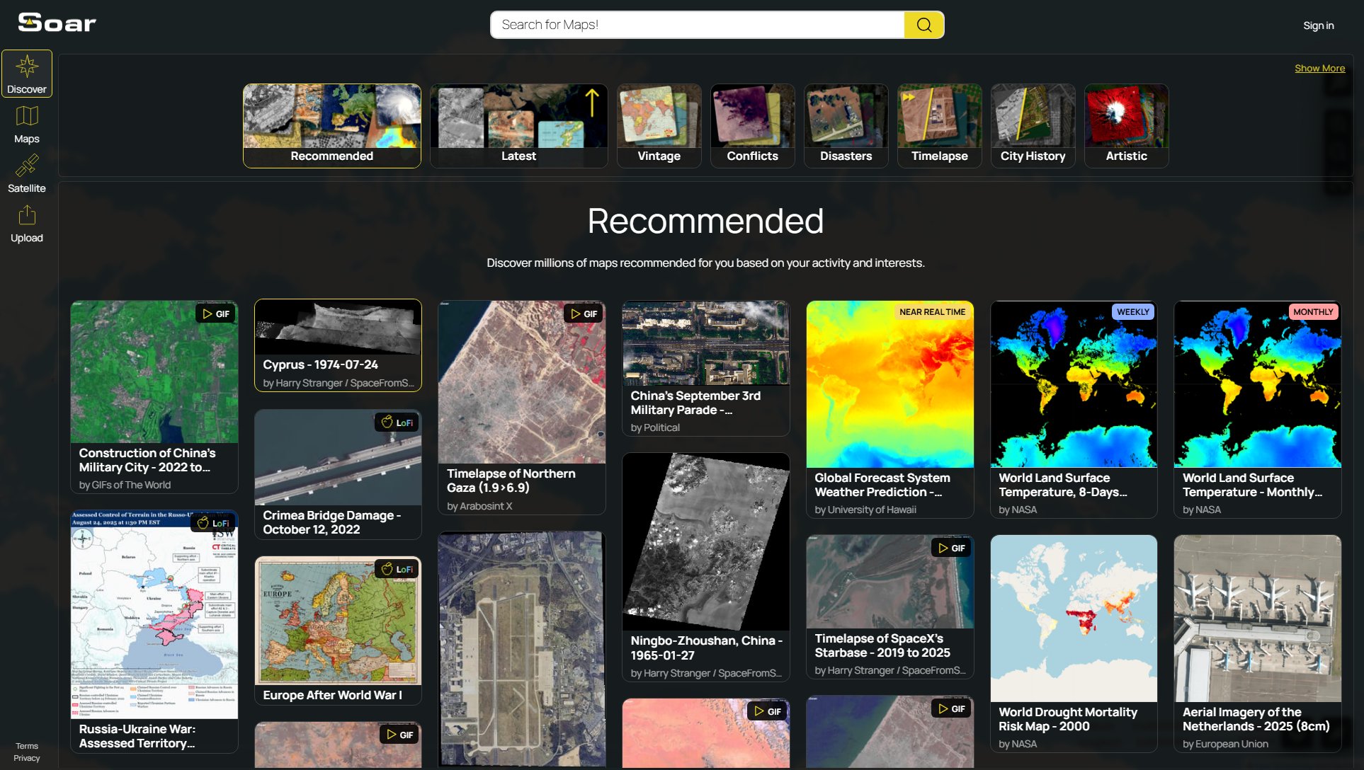 Soar Soar Interface & Screenshots Soar Soar Interface & Screenshots
