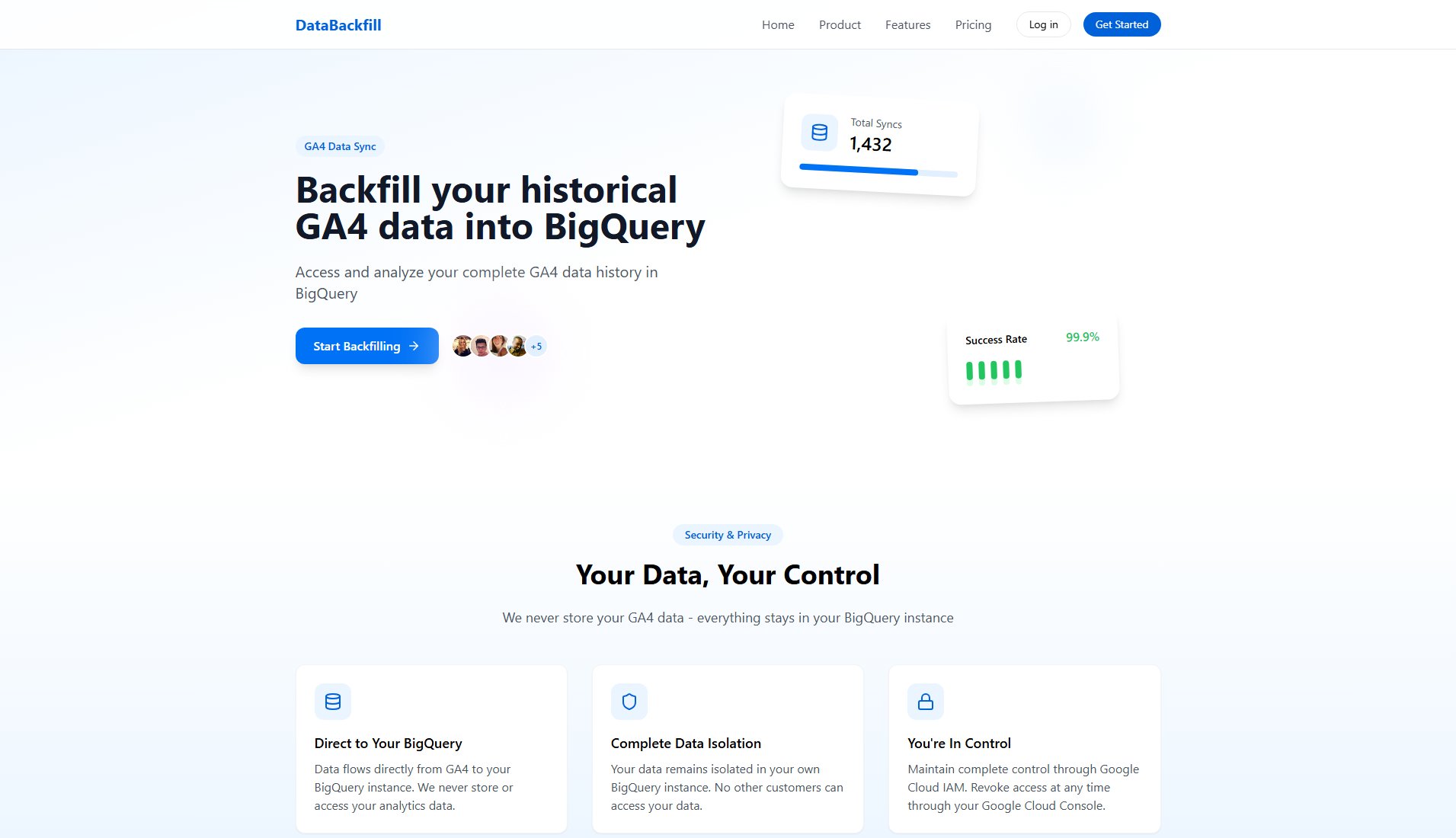 DataBackfill DataBackfill Interface & Screenshots