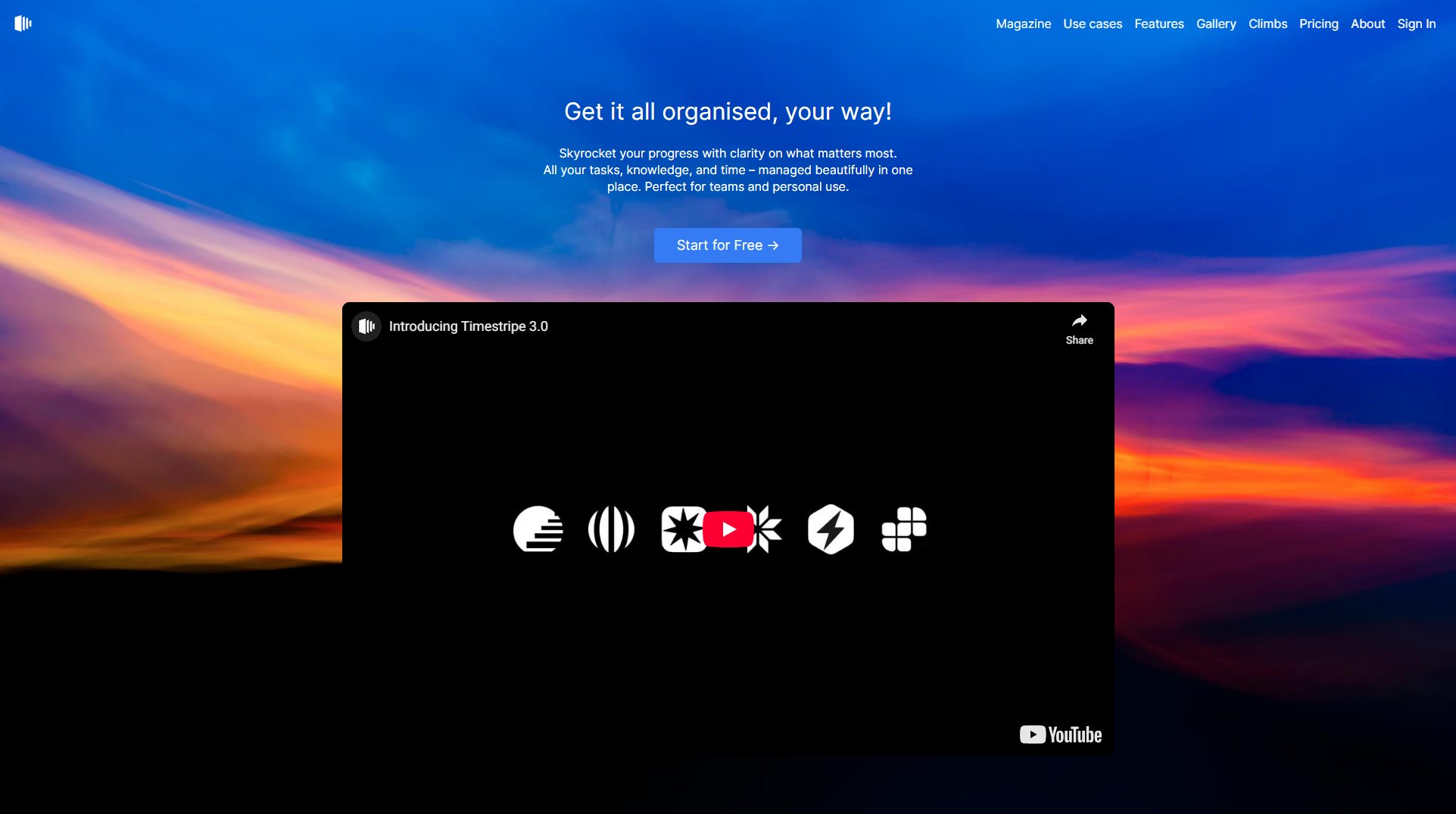 Timestripe Screenshot