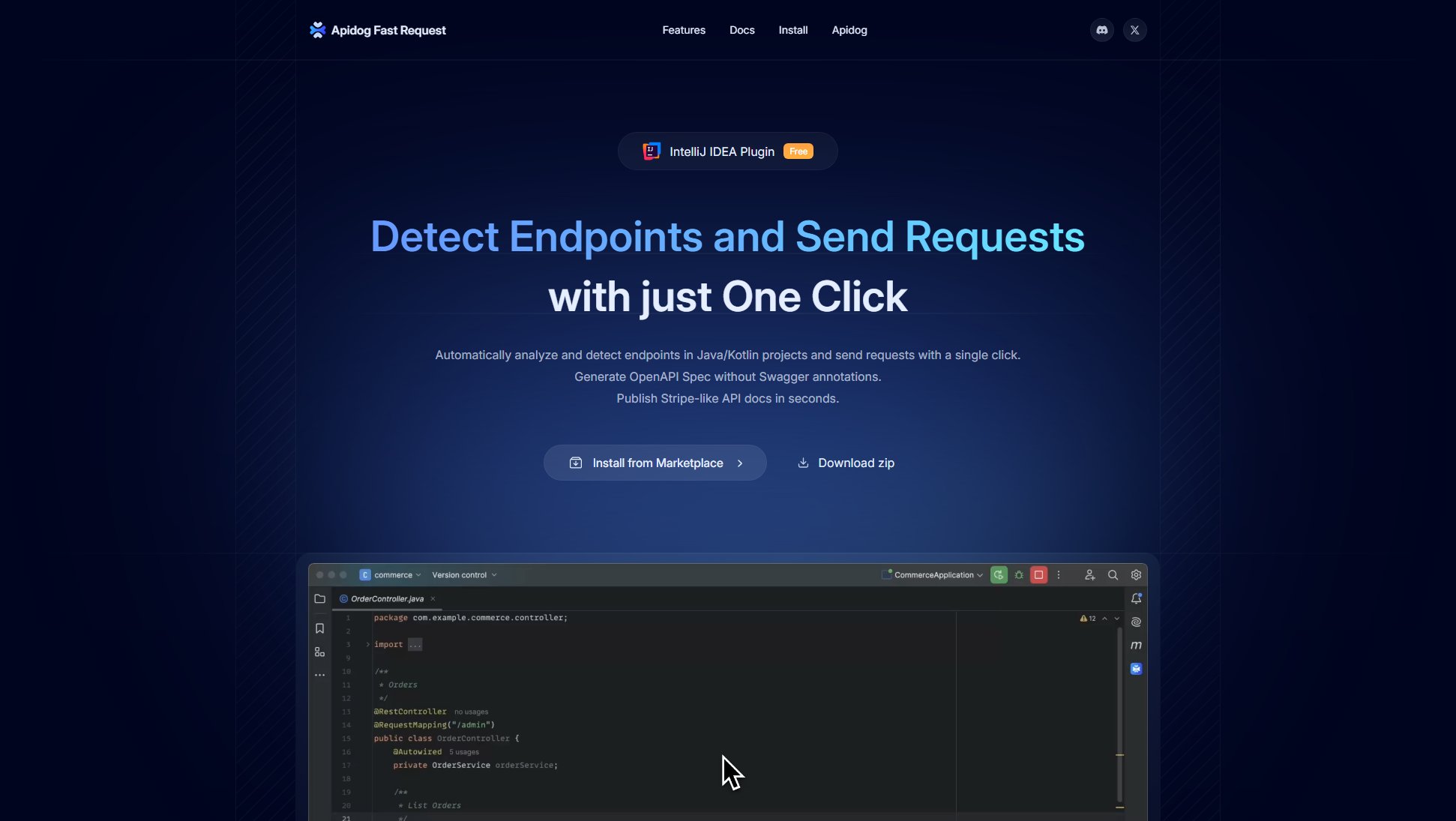 Apidog Fast Request - IntelliJ IDEA Plugin Apidog Fast Request - IntelliJ IDEA Plugin Interface & Screenshots Apidog Fast Request - IntelliJ IDEA Plugin Apidog Fast Request - IntelliJ IDEA Plugin Interface & Screenshots