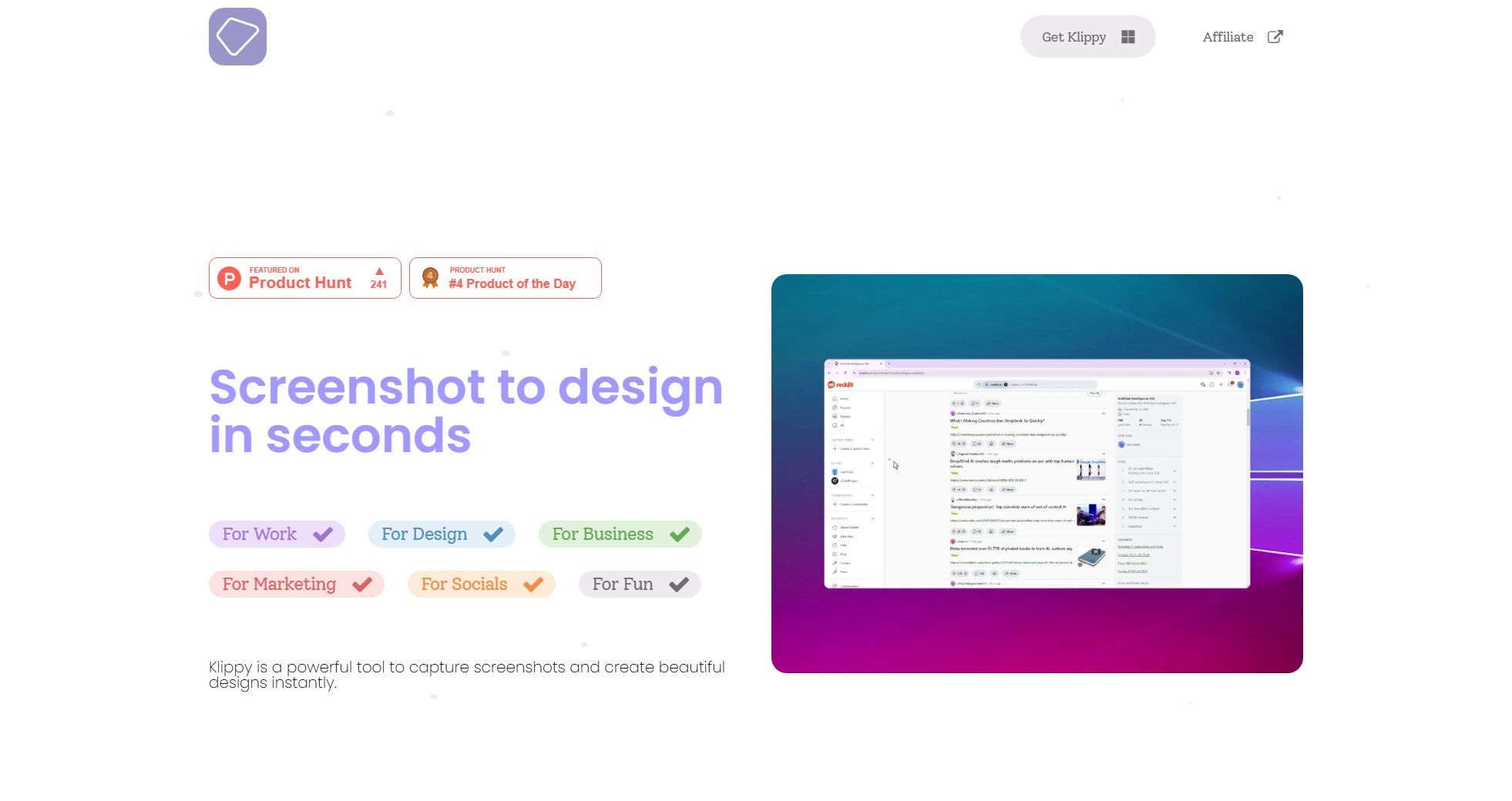 Klippy Klippy Interface & Screenshots Klippy Klippy Interface & Screenshots