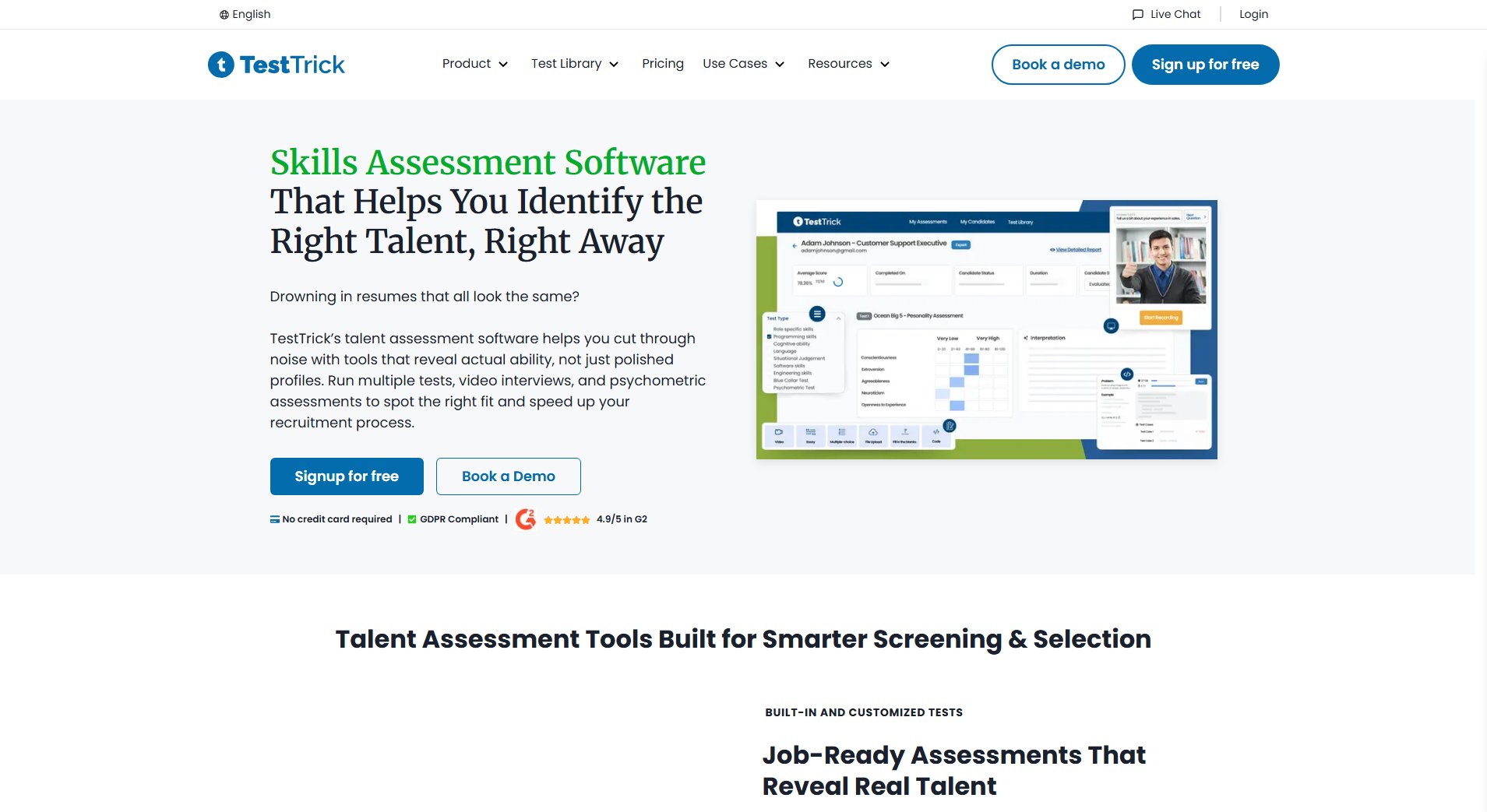 TestTrick TestTrick Interface & Screenshots