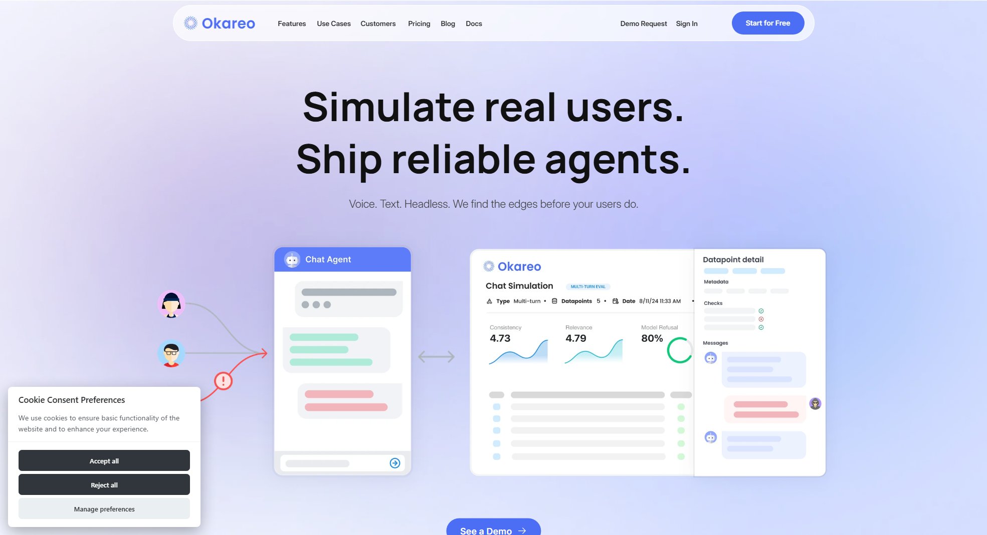 Okareo Okareo Interface & Screenshots