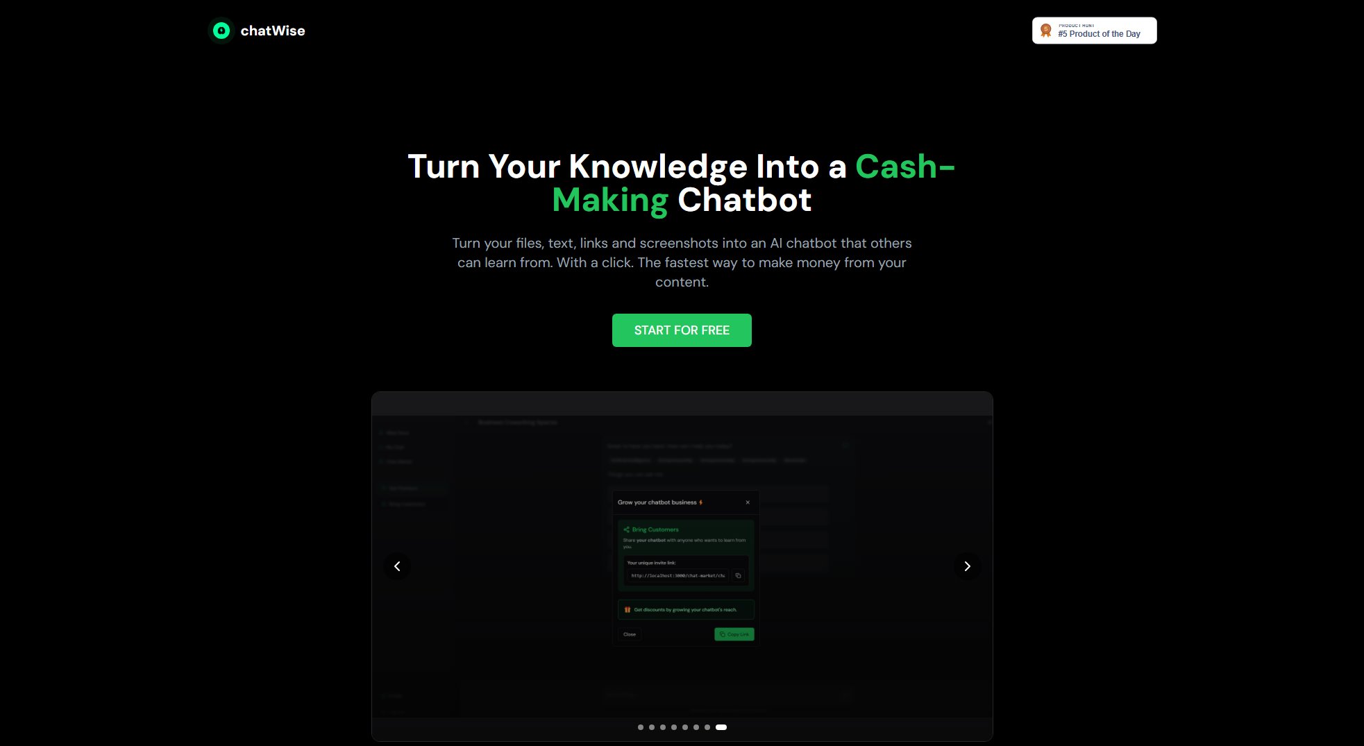chatWise chatWise Interface & Screenshots
