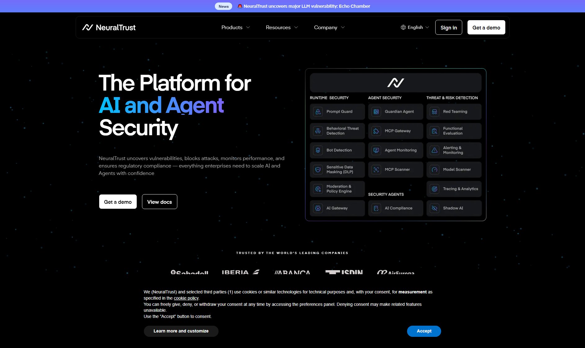 NeuralTrust NeuralTrust Interface & Screenshots