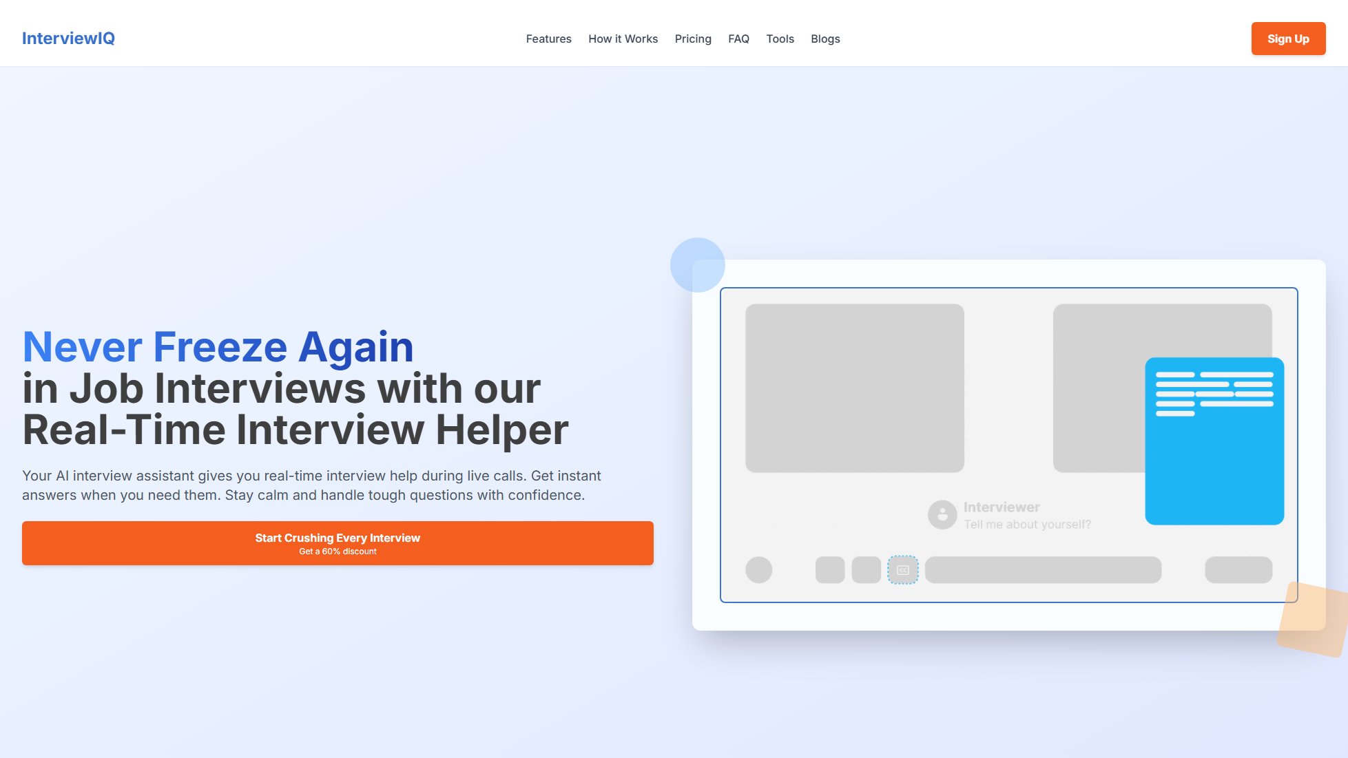 InterviewIQ InterviewIQ Interface & Screenshots InterviewIQ InterviewIQ Interface & Screenshots