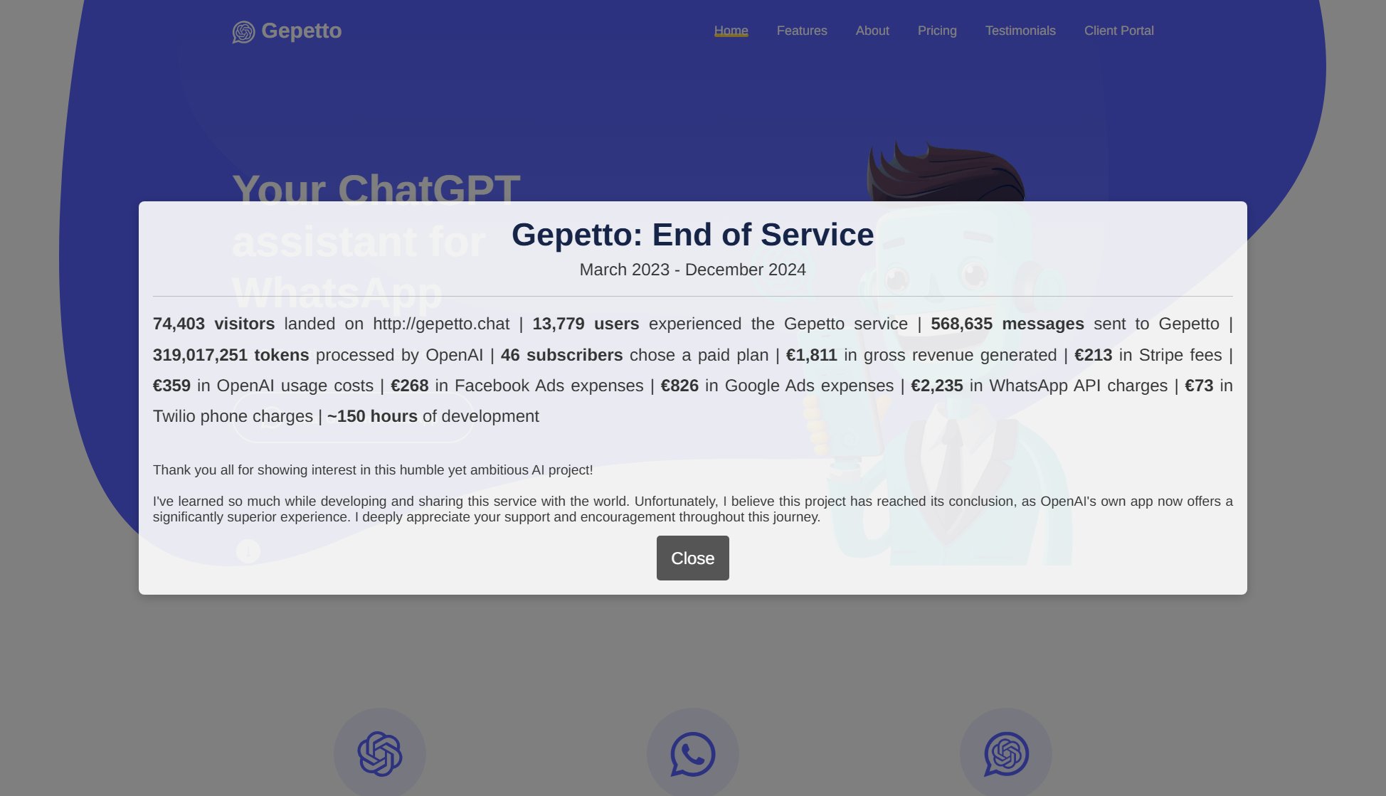 Gepetto Gepetto Interface & Screenshots