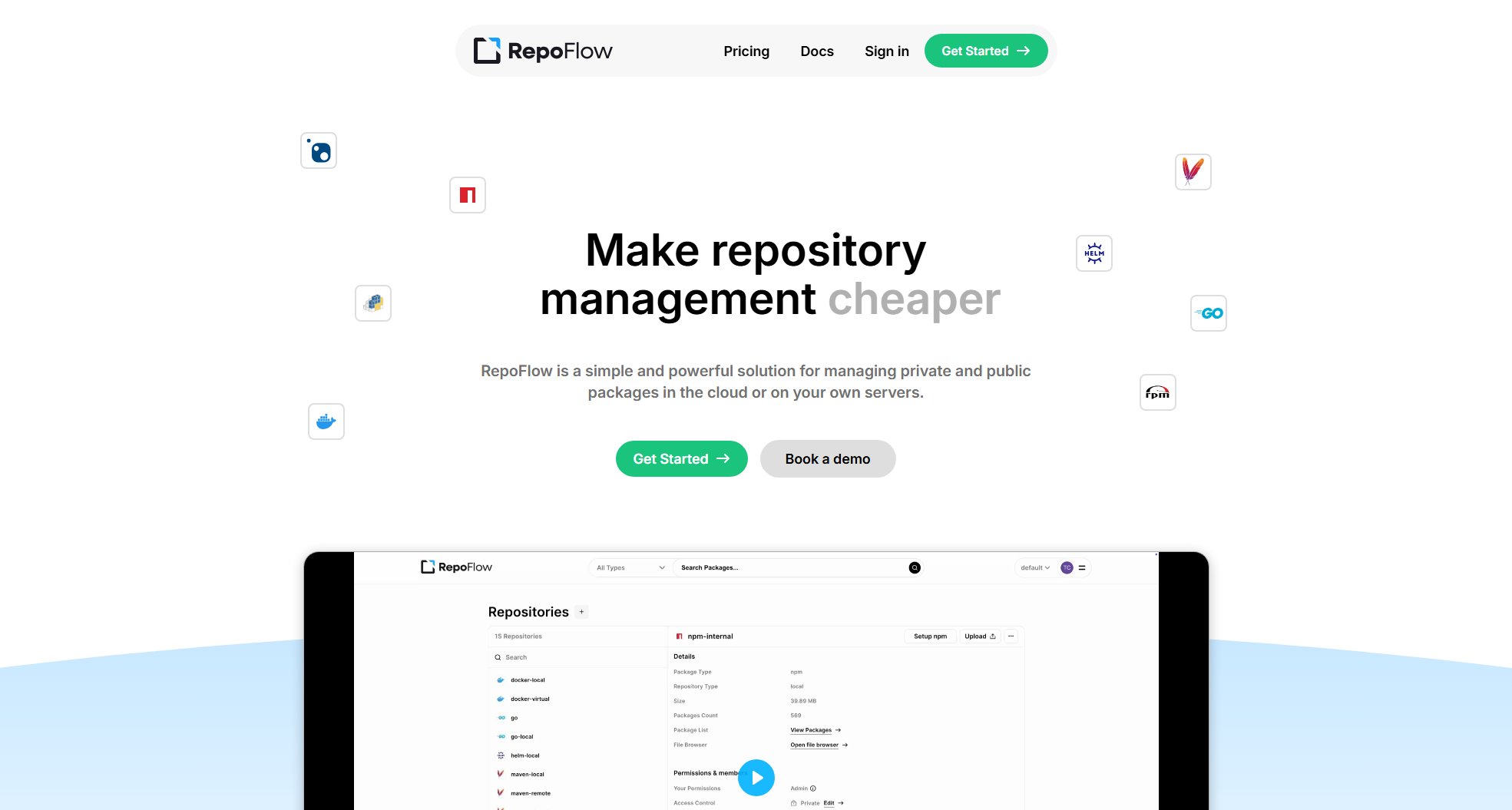 RepoFlow RepoFlow Interface & Screenshots RepoFlow RepoFlow Interface & Screenshots