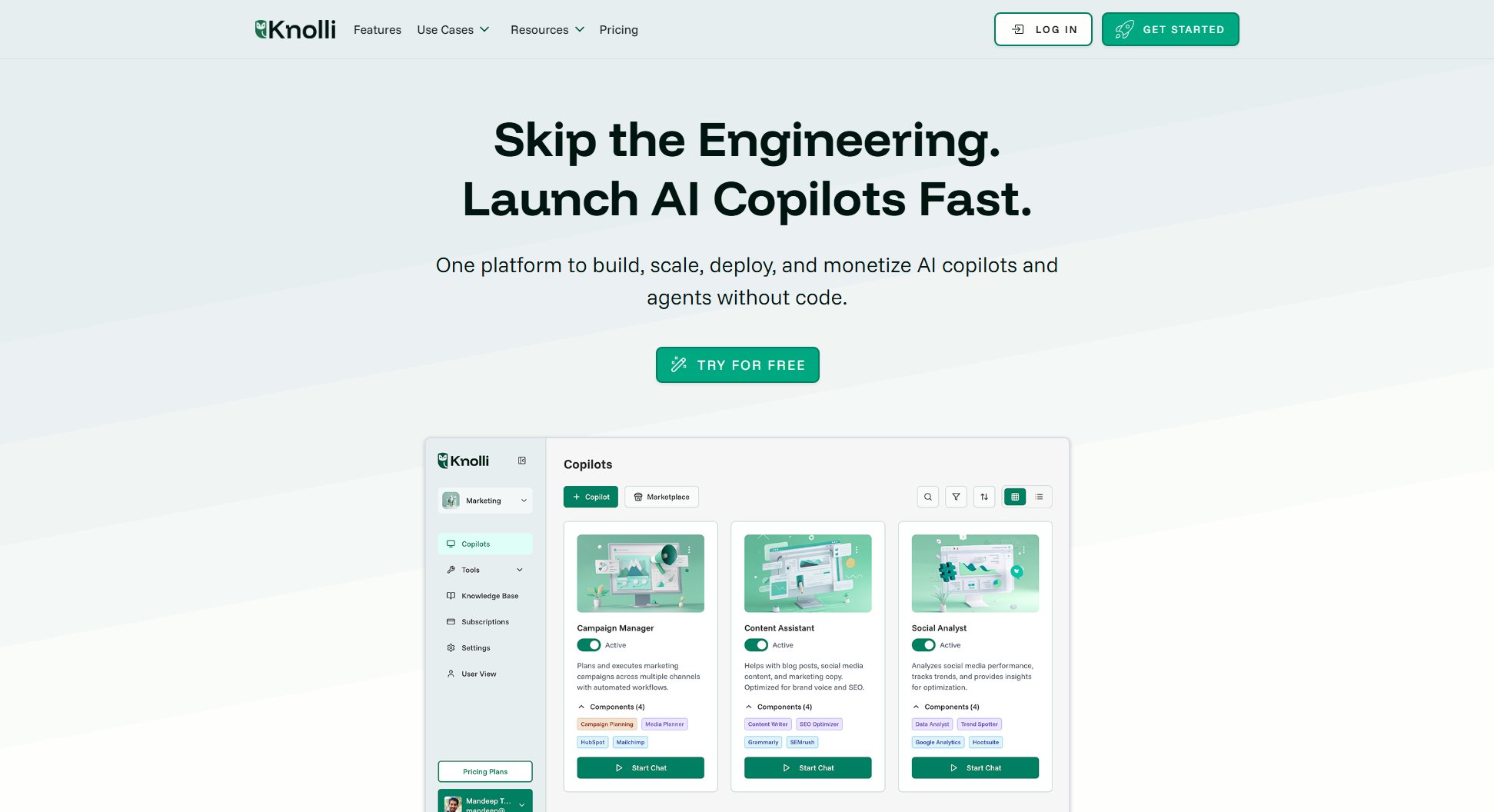Knolli.ai Knolli.ai Interface & Screenshots Knolli.ai Knolli.ai Interface & Screenshots
