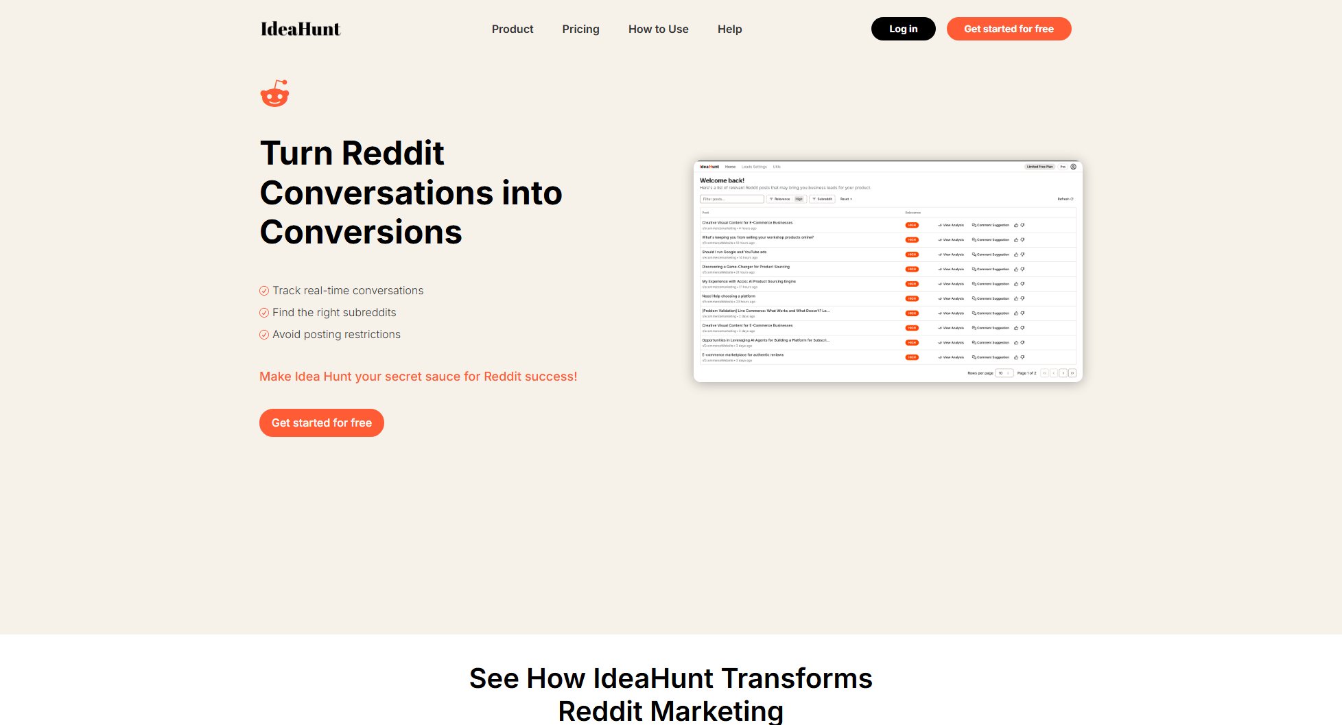 IdeaHunt IdeaHunt Interface & Screenshots IdeaHunt IdeaHunt Interface & Screenshots