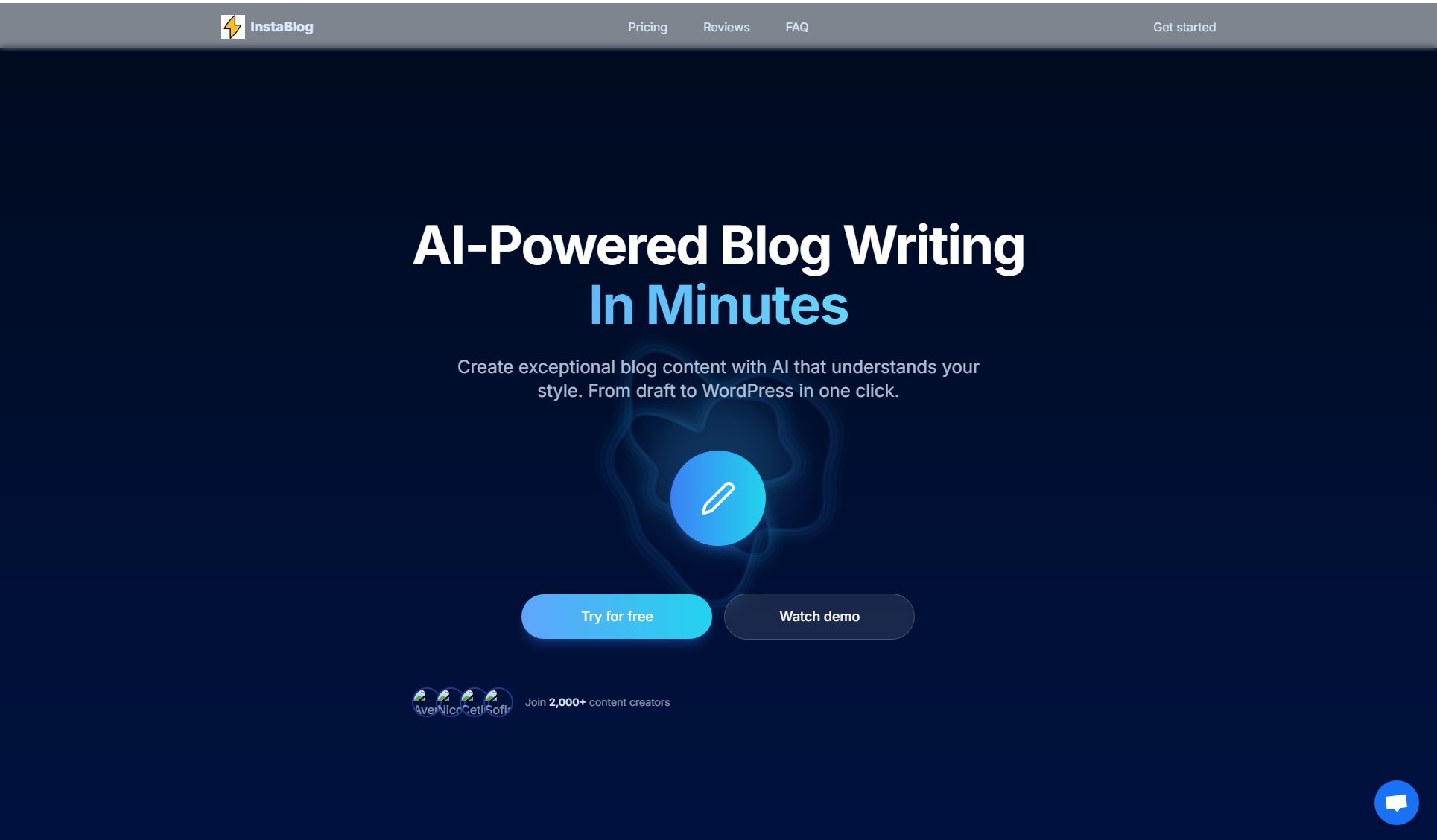 InstaBlog InstaBlog Interface & Screenshots