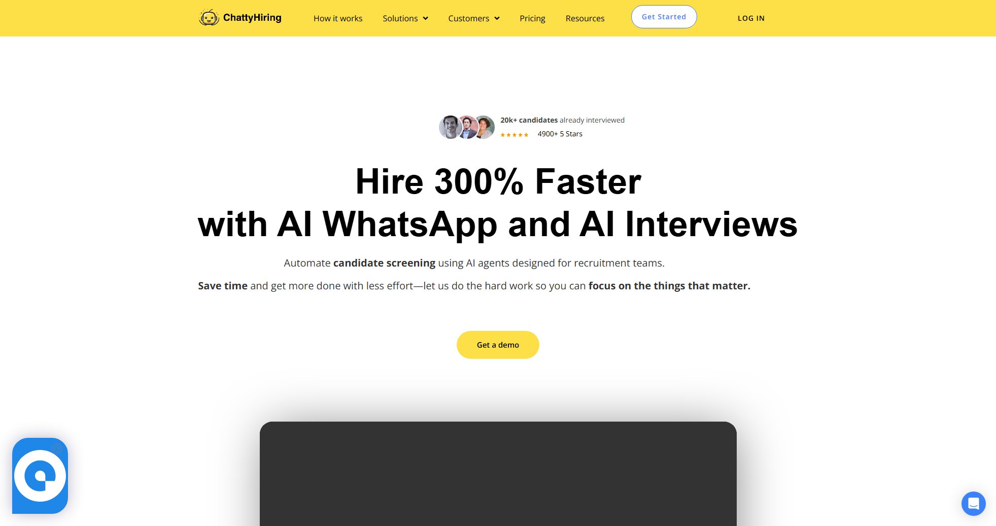 ChattyHiring ChattyHiring Interface & Screenshots