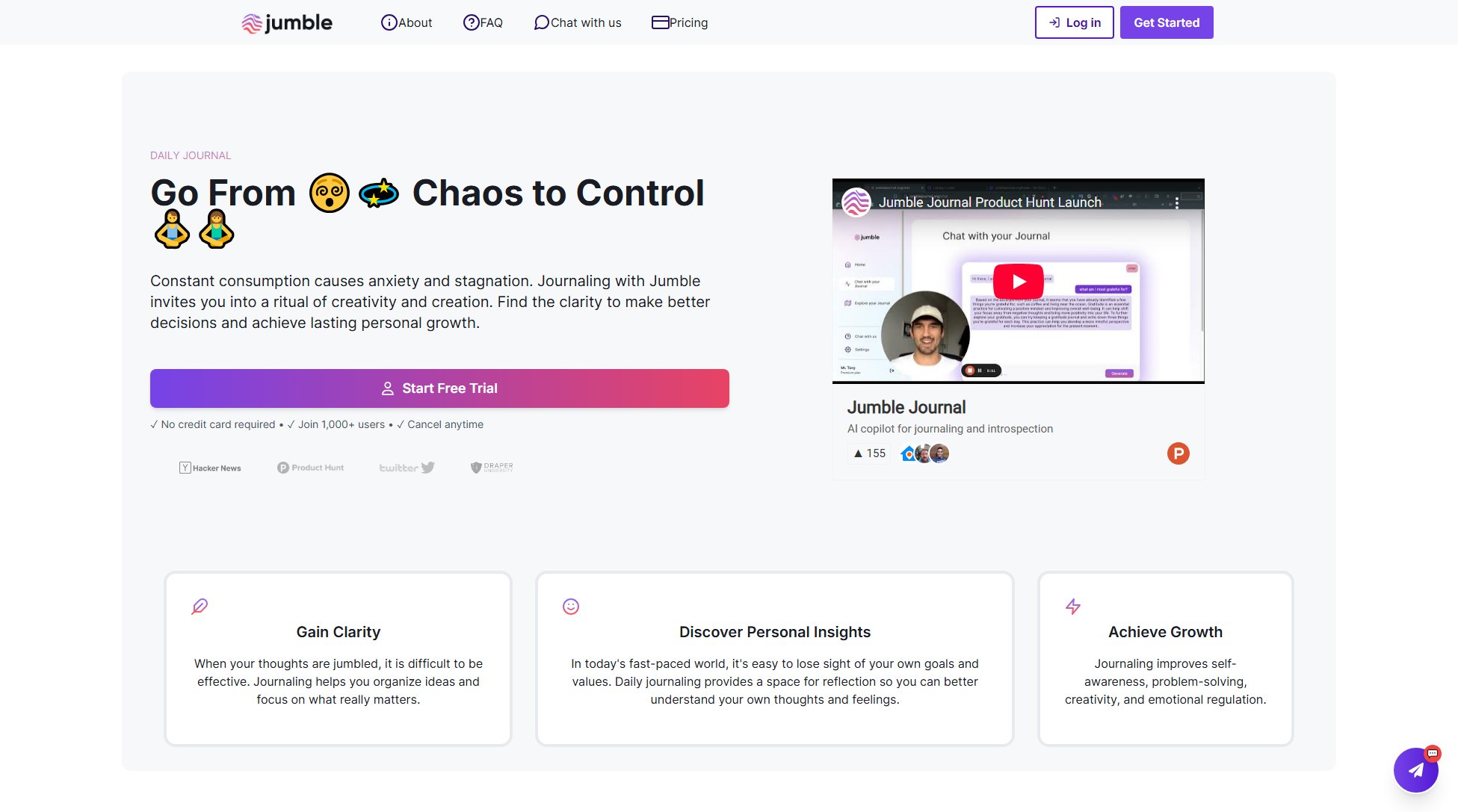 Jumble Journal Jumble Journal Interface & Screenshots
