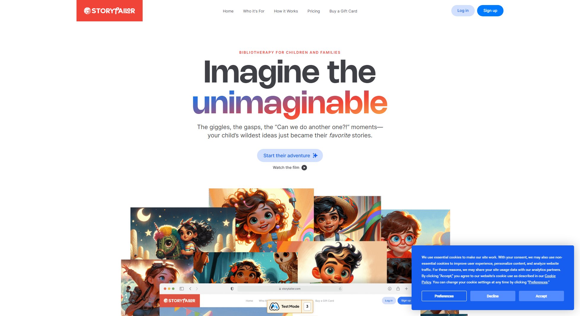 Storytailor Storytailor Interface & Screenshots