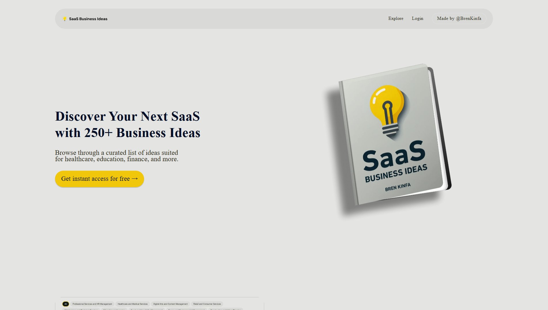 SaaS Business Ideas SaaS Business Ideas Interface & Screenshots