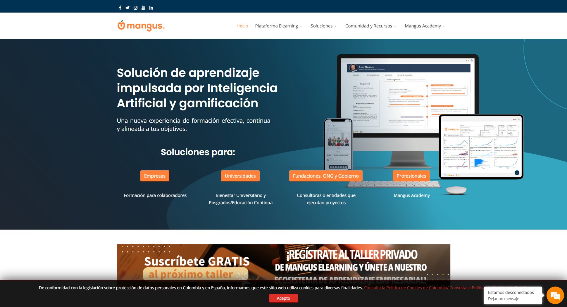 LMS Empresarial Inteligente - Mangus Elearning LMS Empresarial Inteligente - Mangus Elearning Interface & Screenshots