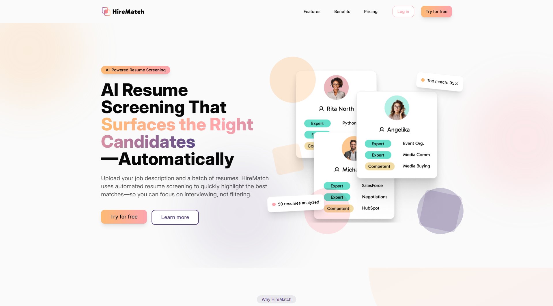 HireMatch HireMatch Interface & Screenshots HireMatch HireMatch Interface & Screenshots