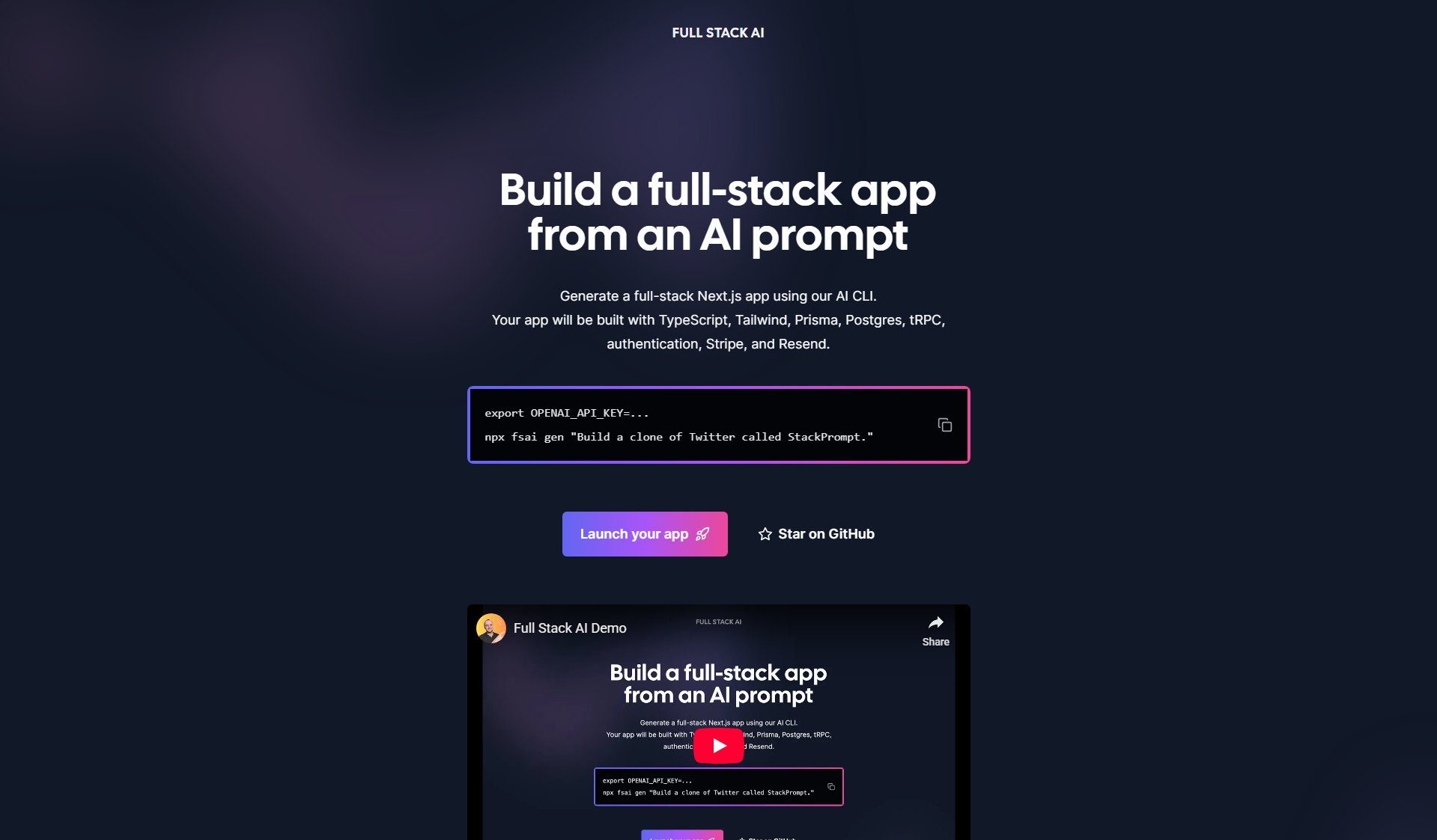 Full Stack AI Full Stack AI Interface & Screenshots Full Stack AI Full Stack AI Interface & Screenshots