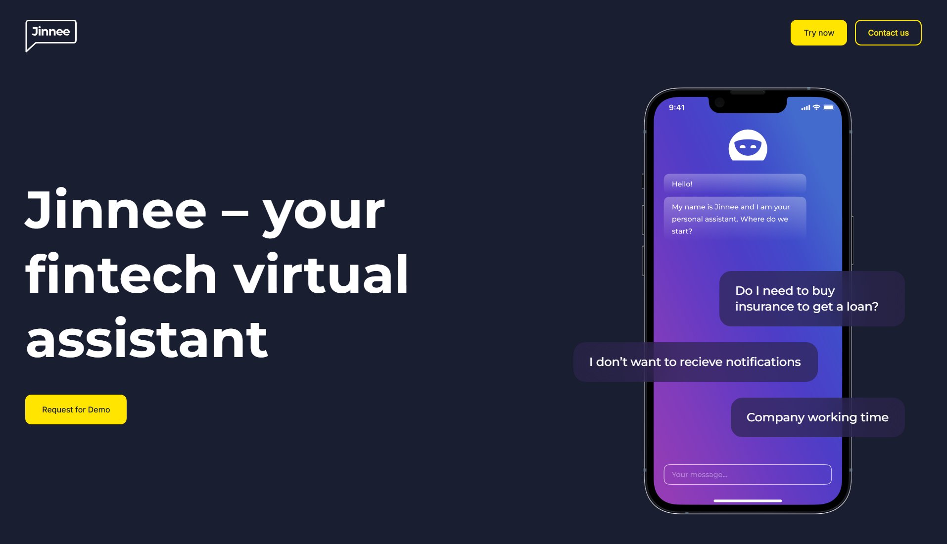 Jinnee for Fintech Screenshot