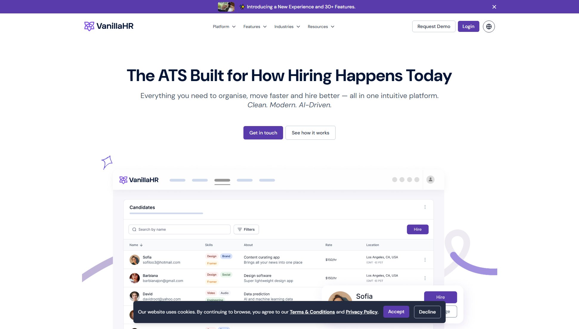 VanillaHR VanillaHR Interface & Screenshots VanillaHR VanillaHR Interface & Screenshots