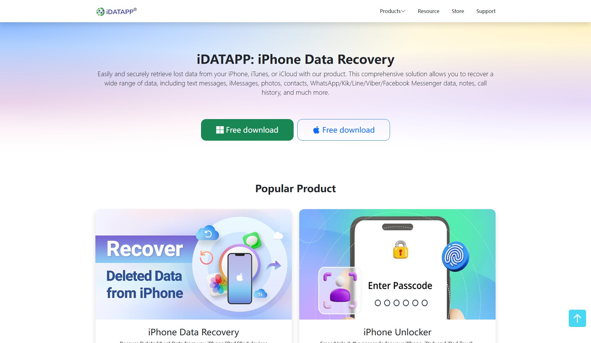 iDATAPP: iPhone Data Recovery iDATAPP: iPhone Data Recovery Interface & Screenshots