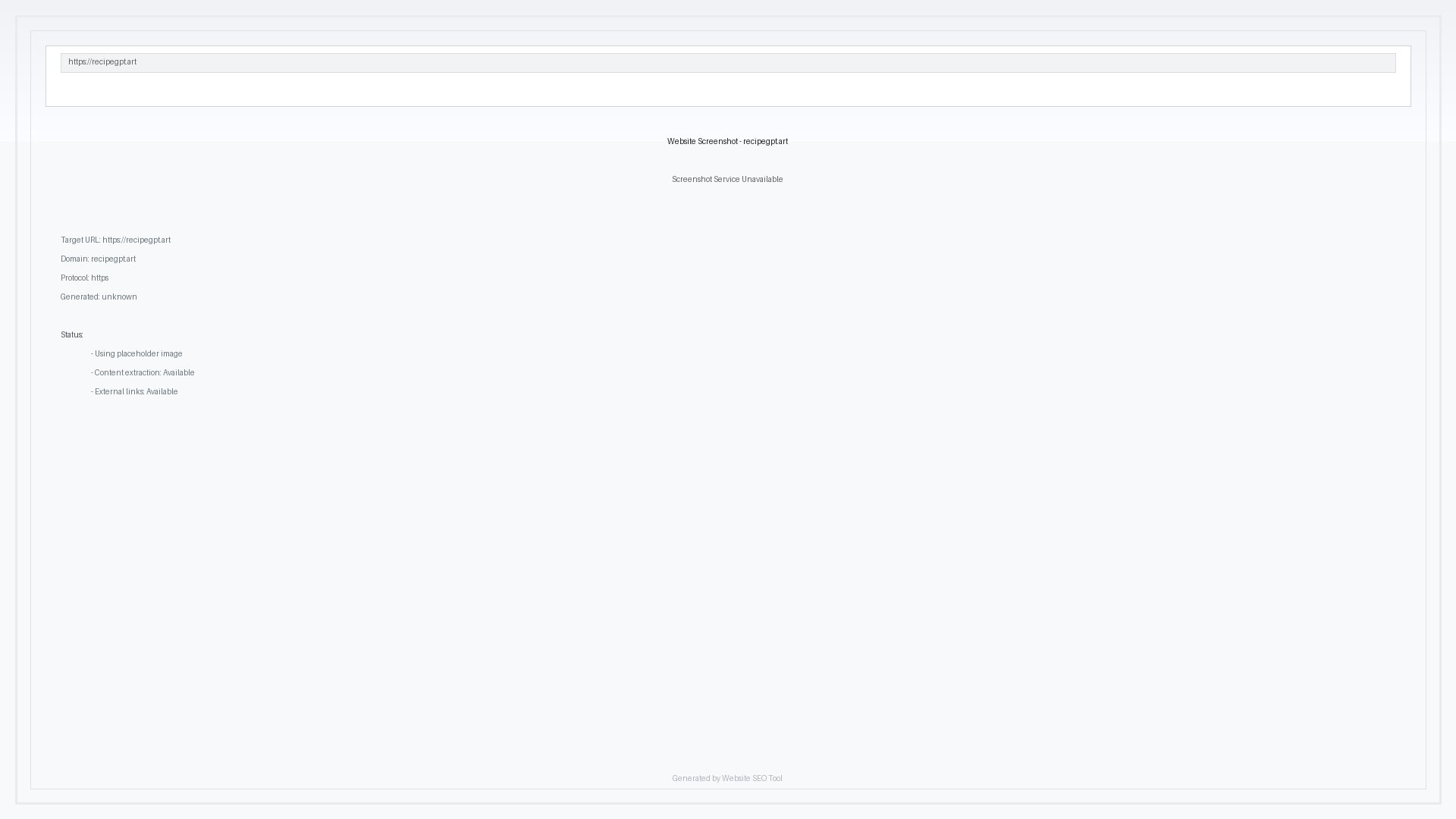 RecipeGPT RecipeGPT Interface & Screenshots RecipeGPT RecipeGPT Interface & Screenshots