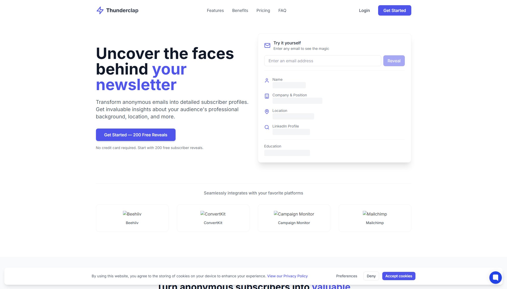 Thunderclap Thunderclap Interface & Screenshots Thunderclap Thunderclap Interface & Screenshots