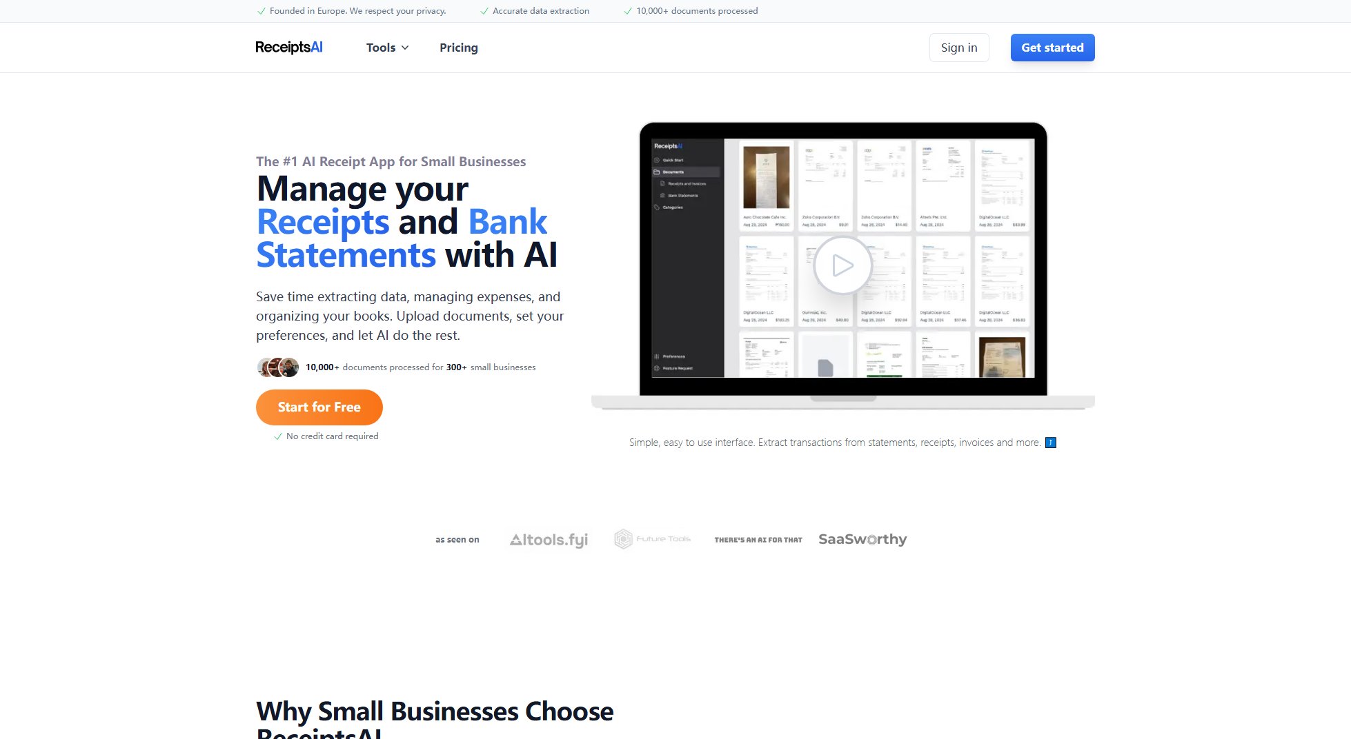 ReceiptsAI ReceiptsAI Interface & Screenshots ReceiptsAI ReceiptsAI Interface & Screenshots
