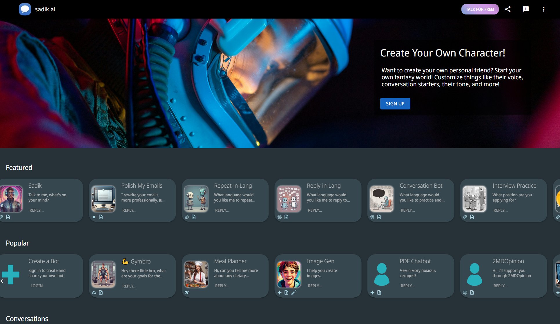Sadik.ai Sadik.ai Interface & Screenshots Sadik.ai Sadik.ai Interface & Screenshots