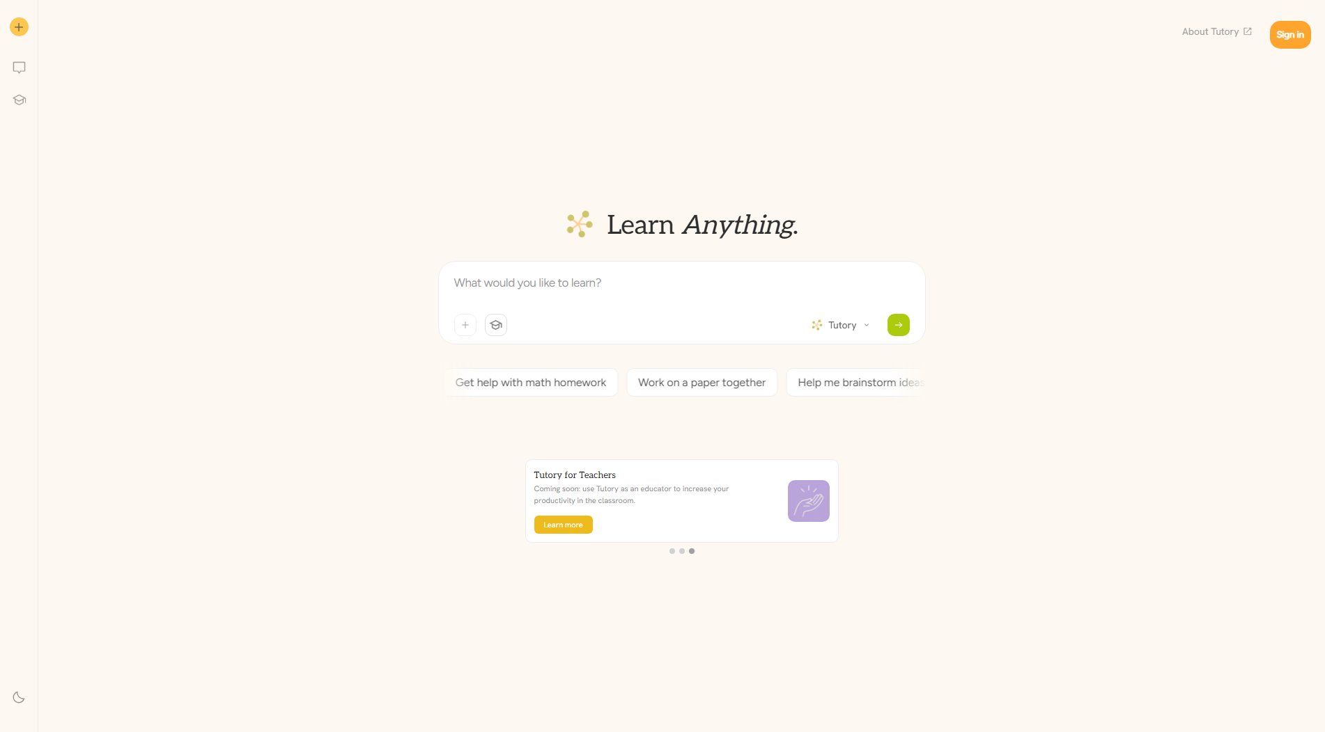 Tutory Tutory Interface & Screenshots Tutory Tutory Interface & Screenshots