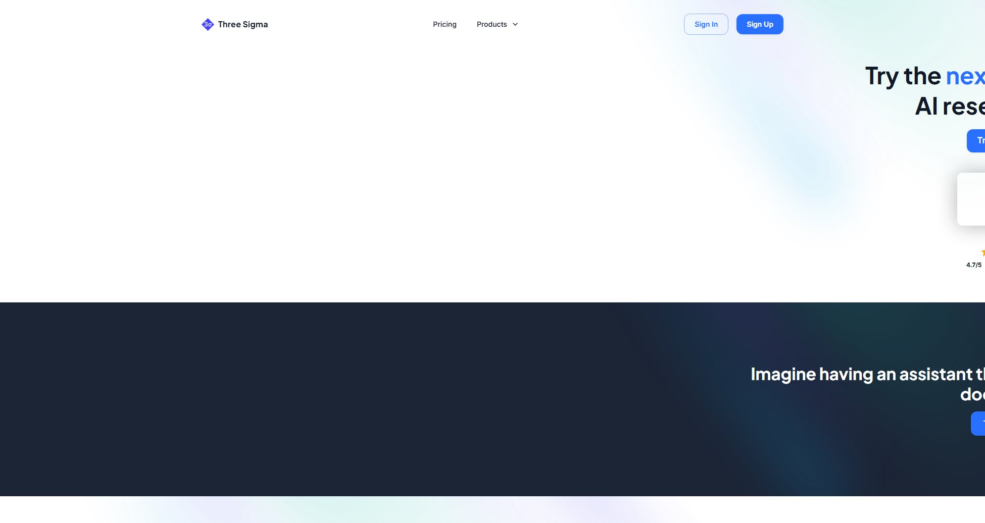 Three Sigma Three Sigma Interface & Screenshots Three Sigma Three Sigma Interface & Screenshots
