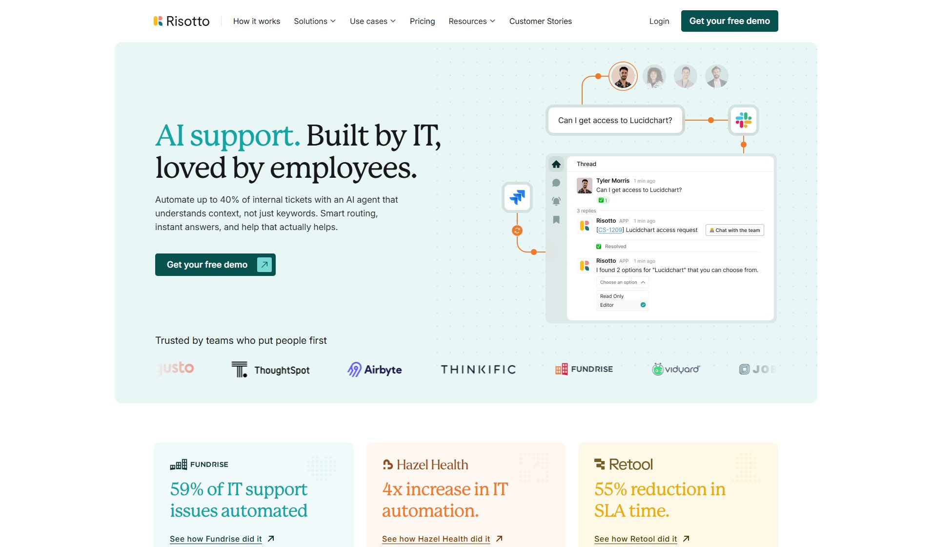 Risotto Risotto Interface & Screenshots