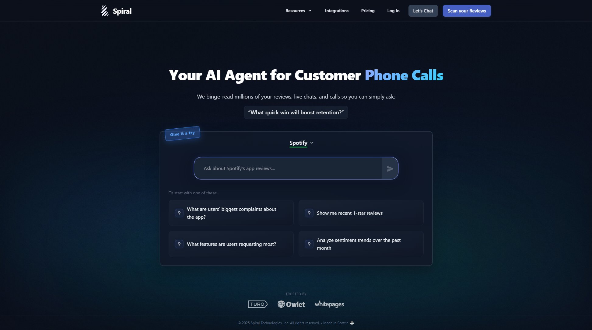 Spiral Spiral Interface & Screenshots
